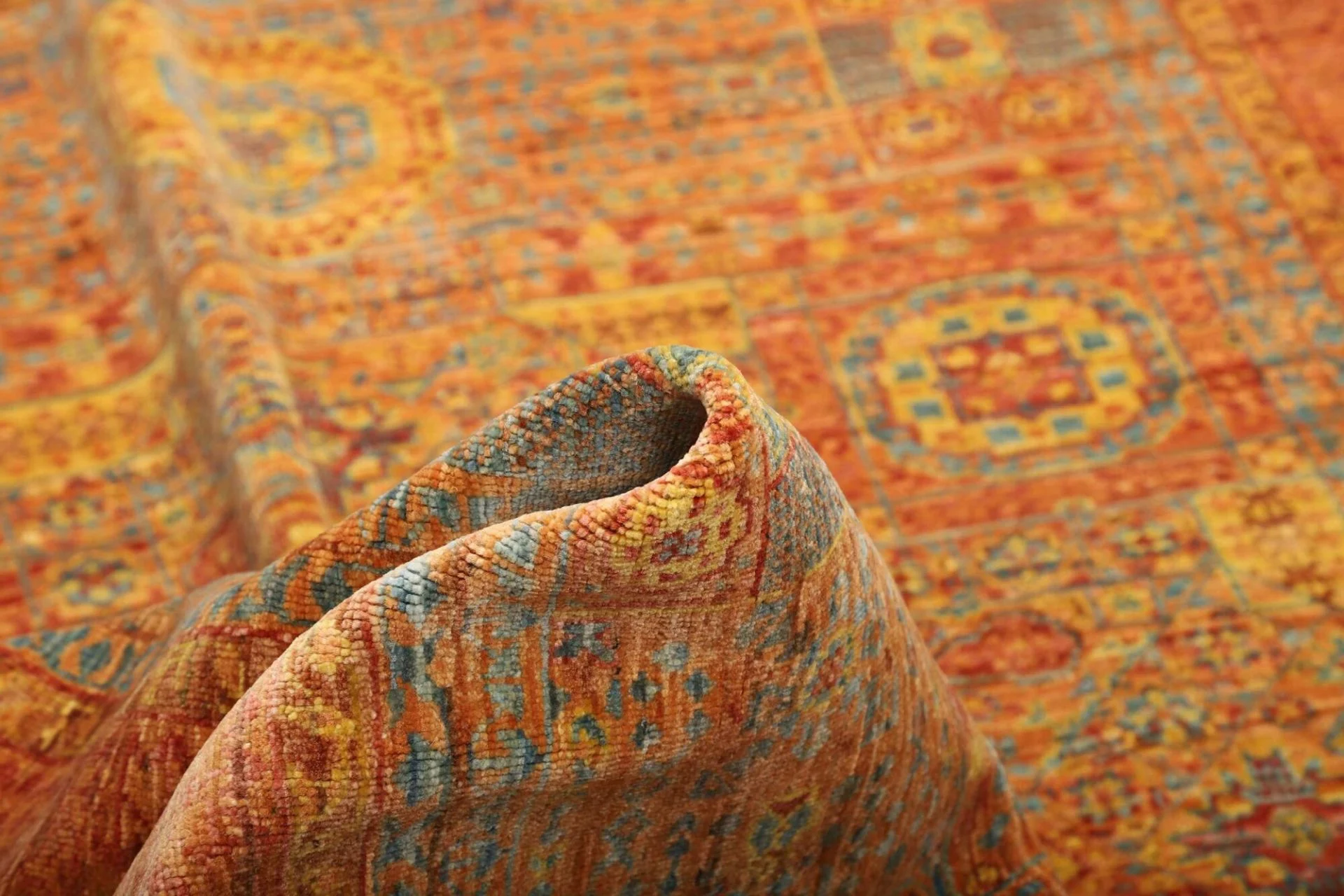 Handgeknüpfter Mamluk Orientteppich, 154 × 195 cm, Wolle