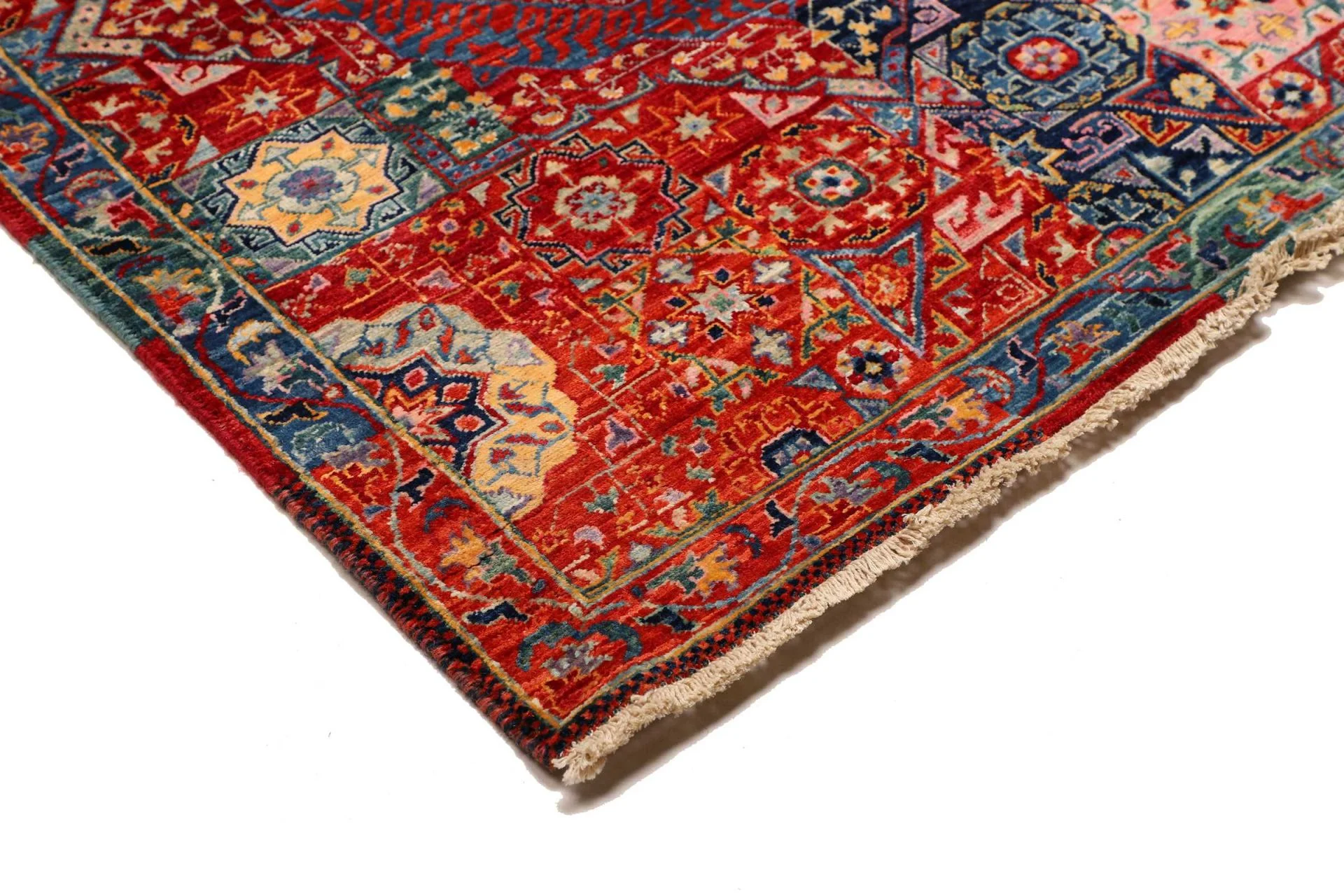 Mamluk Orientteppich 86 × 392 cm aus Wolle, handgeknüpft