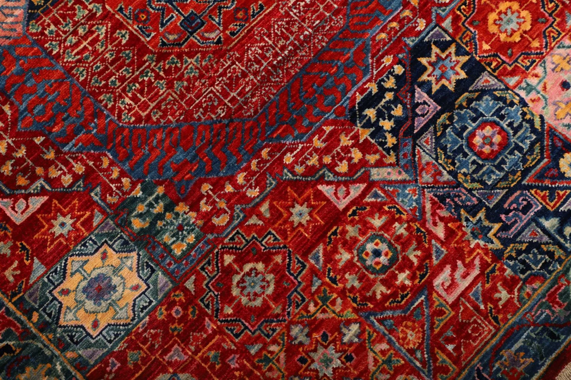 Mamluk Orientteppich 86 × 392 cm aus Wolle, handgeknüpft