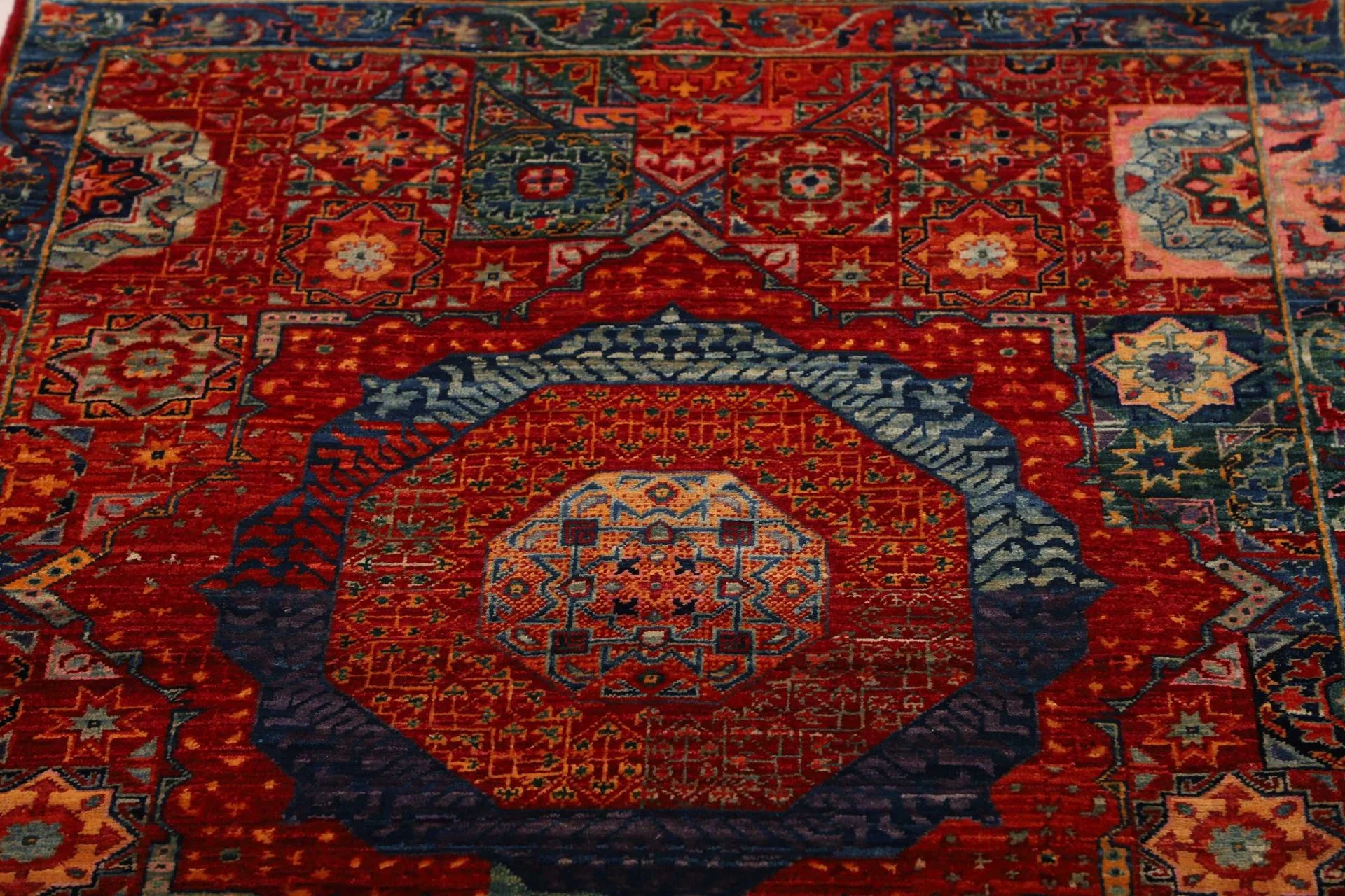 Mamluk Orientteppich 86 × 392 cm aus Wolle, handgeknüpft
