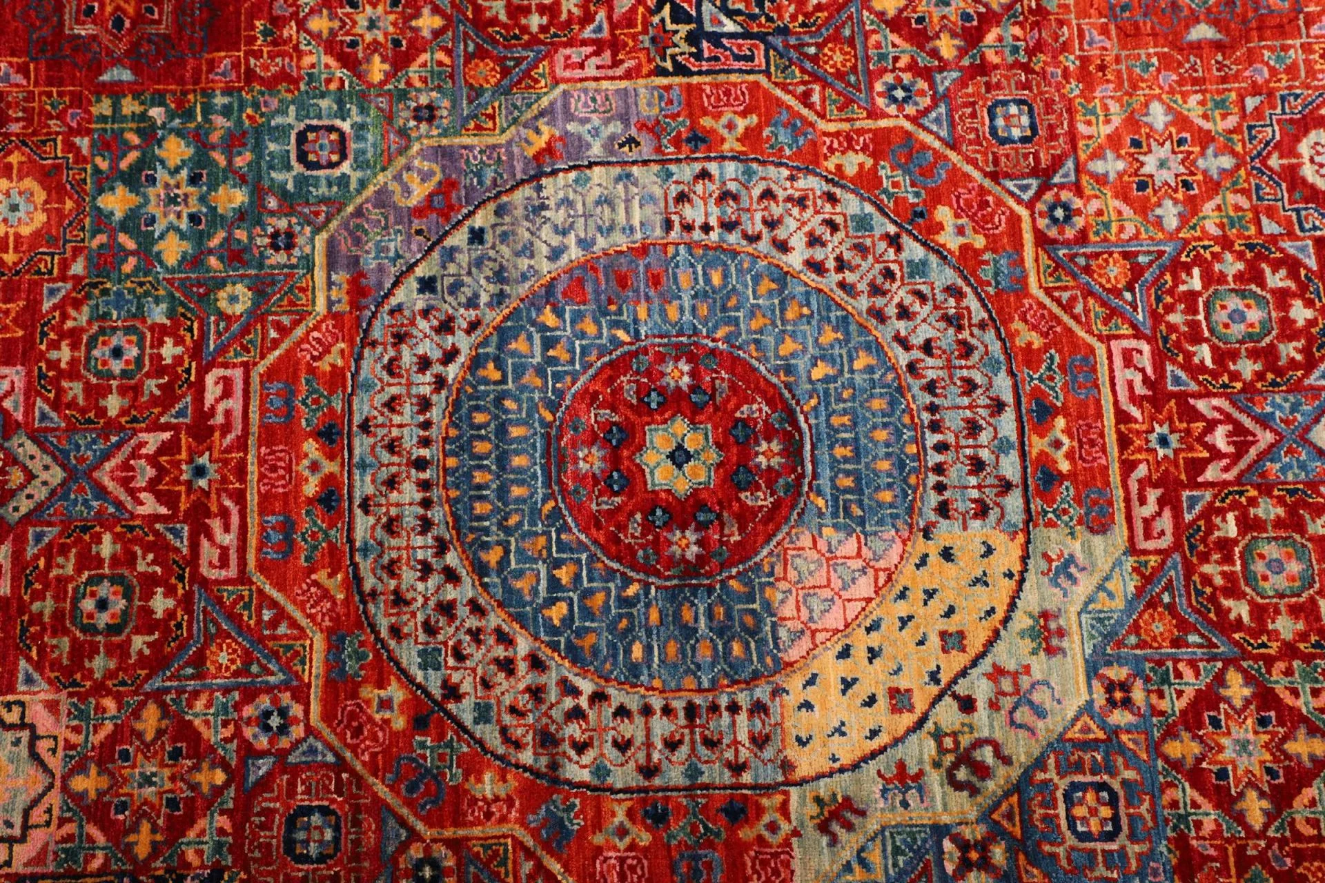 Mamluk Orientteppich 86 × 392 cm aus Wolle, handgeknüpft
