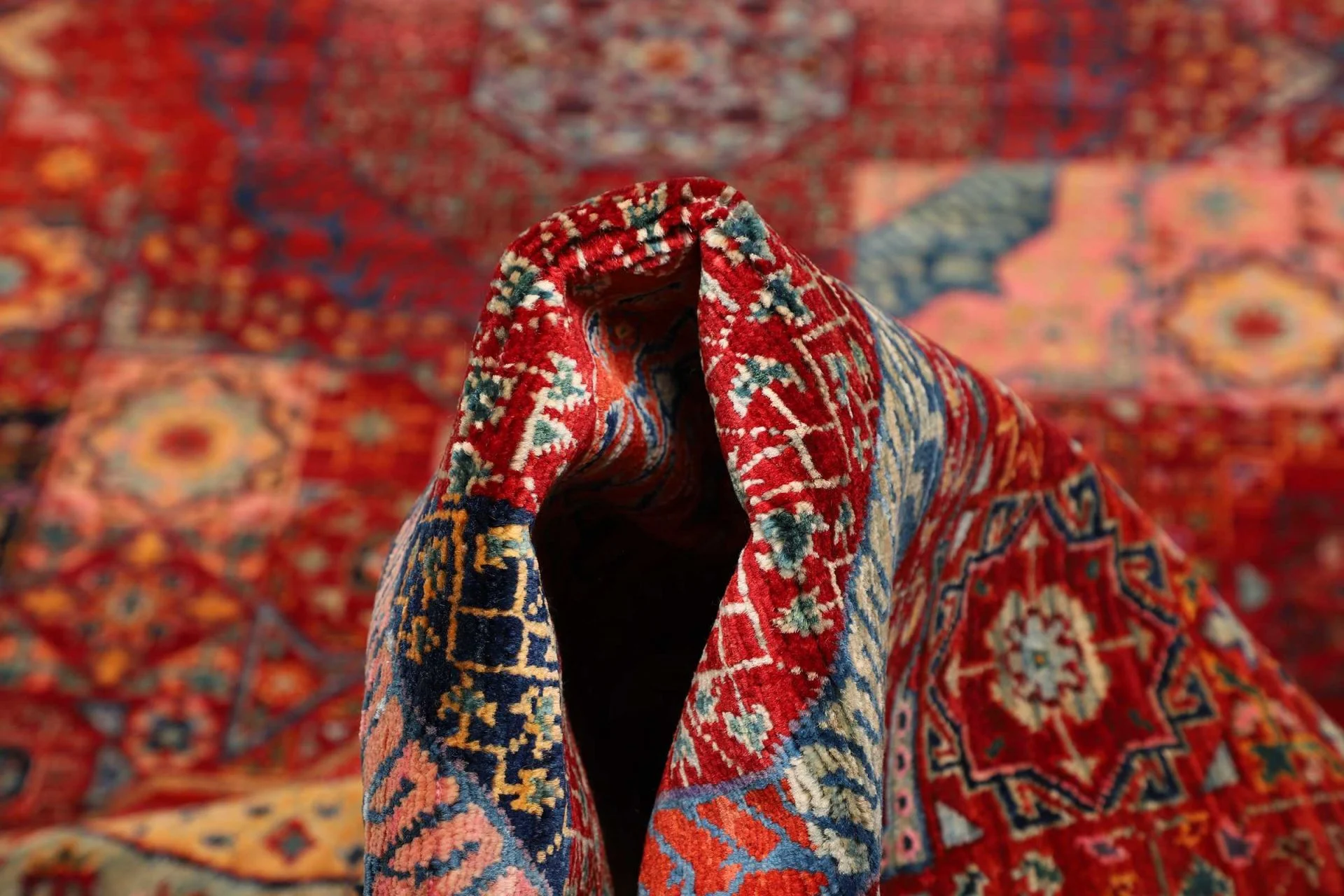 Mamluk Orientteppich 86 × 392 cm aus Wolle, handgeknüpft