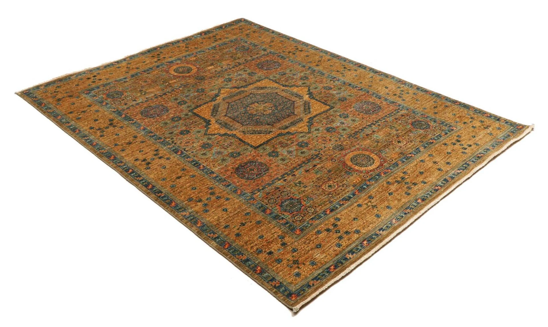 Handgeknüpfter Mamluk Orientteppich 155 × 204 cm
