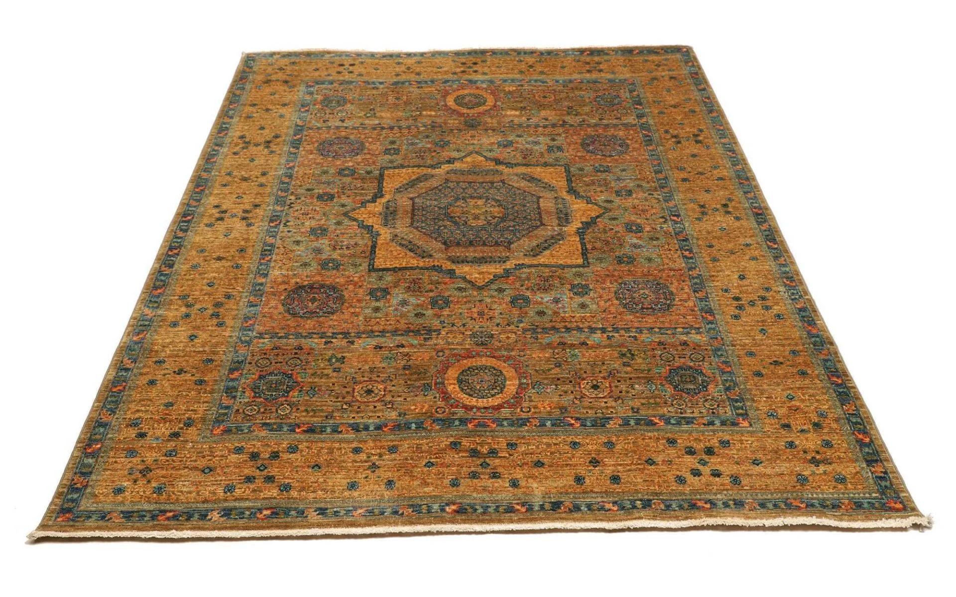 Handgeknüpfter Mamluk Orientteppich 155 × 204 cm