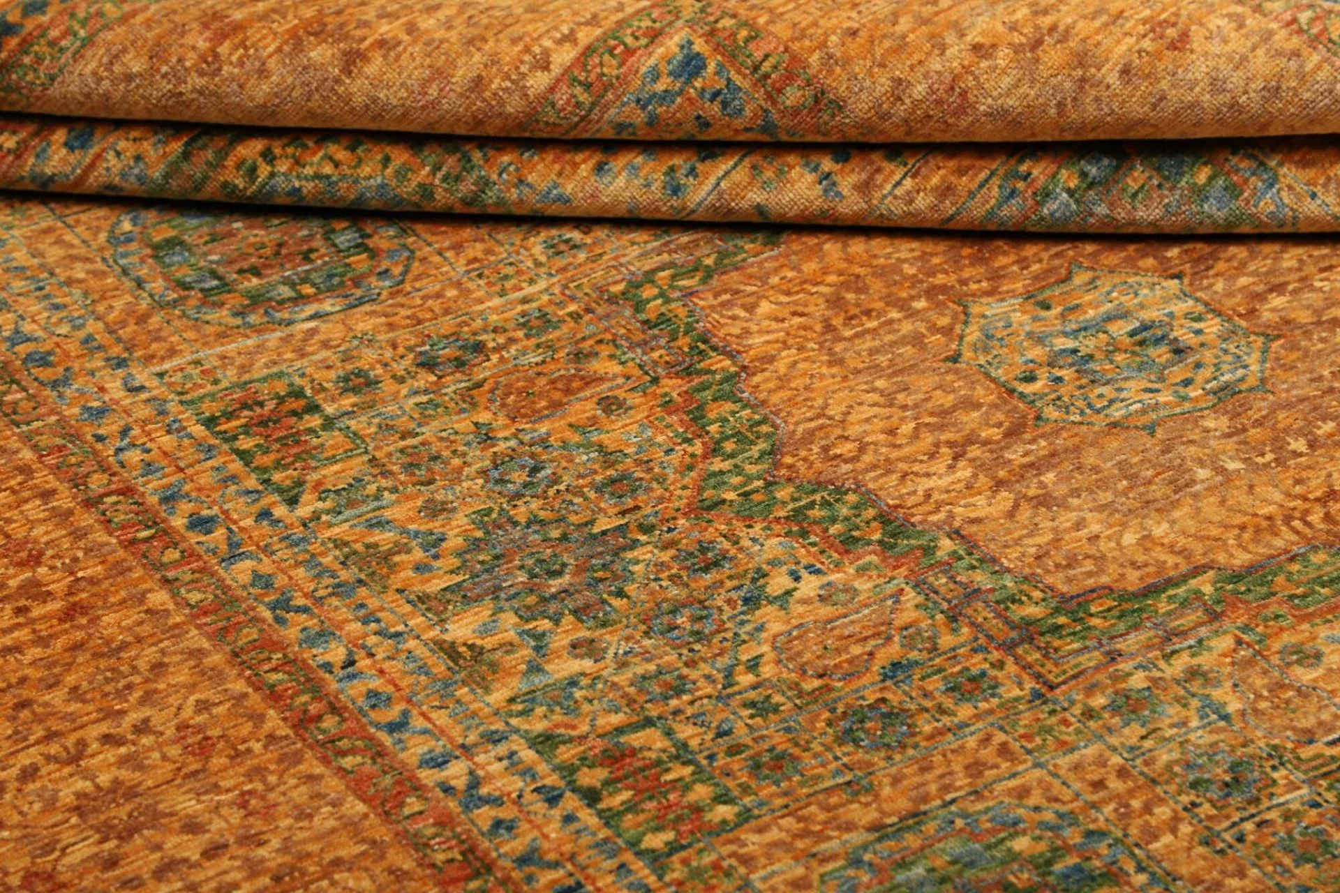 Mamluk Orientteppich 154 × 220 cm aus Wolle, handgeknüpft