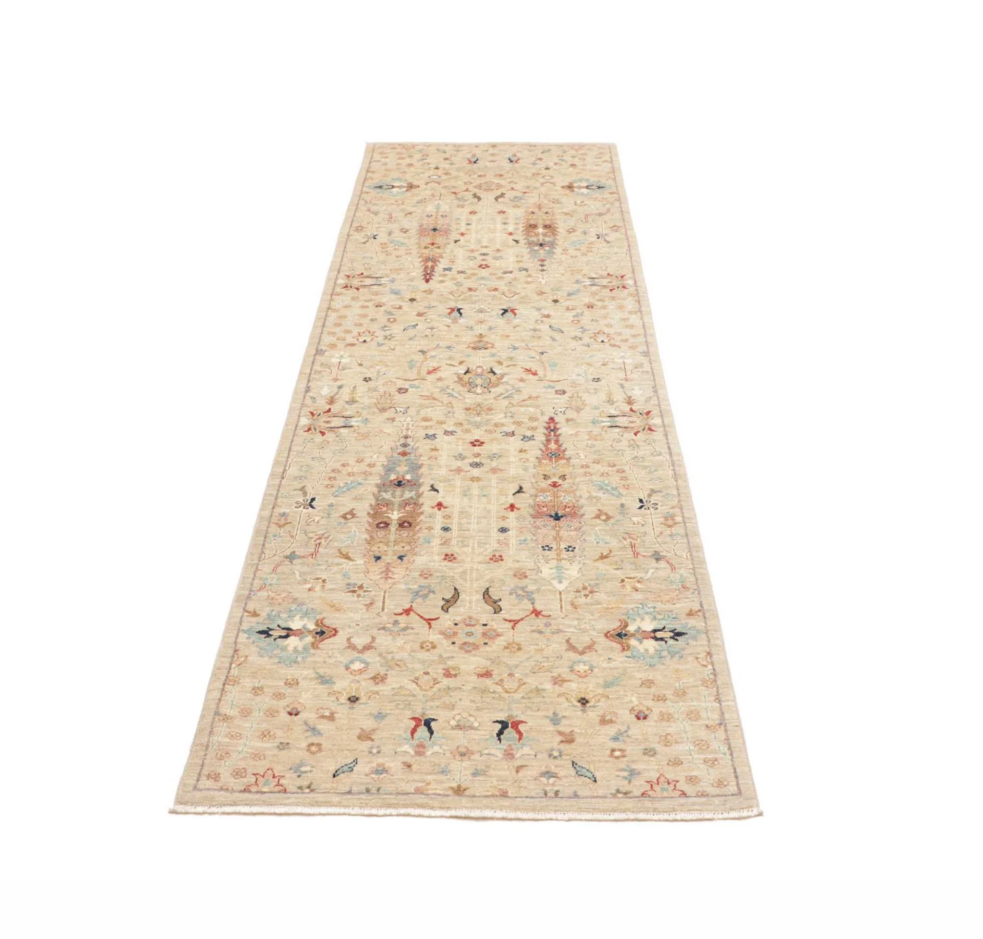 Handgeknüpfter Samarkand Orientteppich, 84 × 290 cm, Wolle