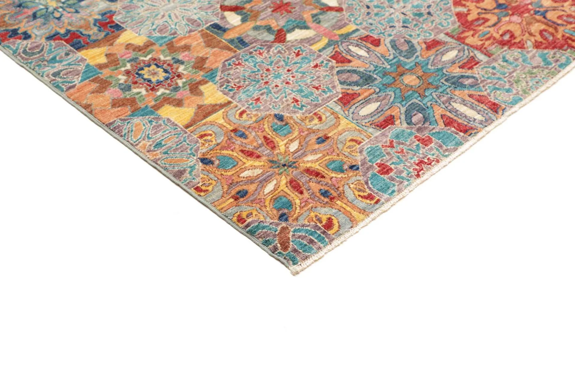 Handgeknüpfter Samarkand Orientteppich, 168 × 230 cm, Wolle