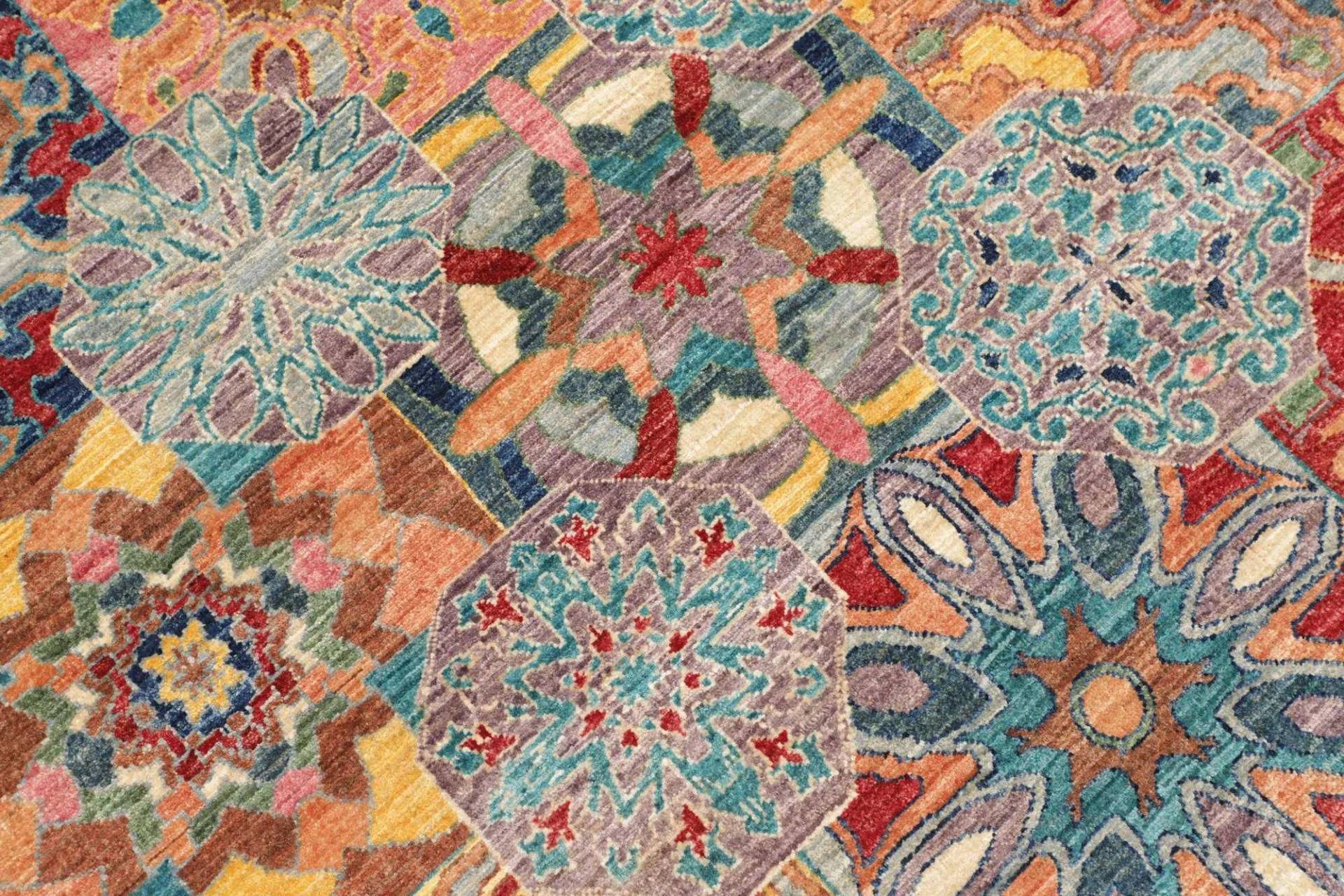 Handgeknüpfter Samarkand Orientteppich, 168 × 230 cm, Wolle