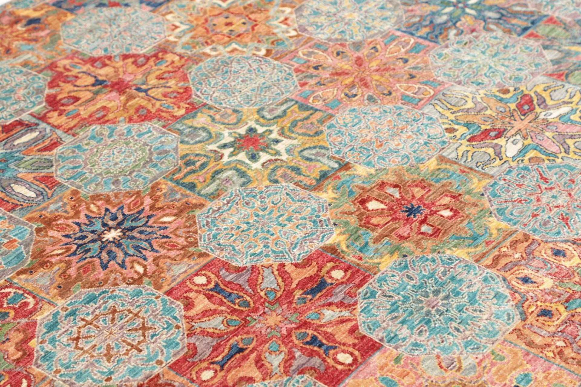 Handgeknüpfter Samarkand Orientteppich, 168 × 230 cm, Wolle