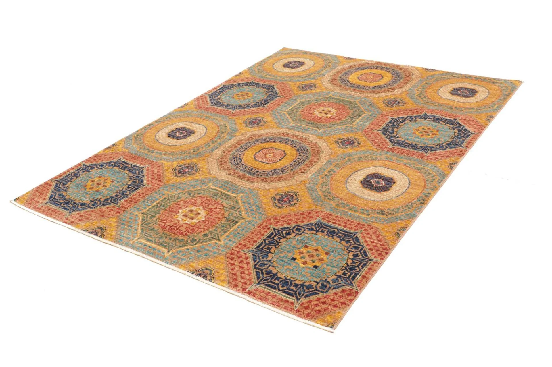 Mamluk Orientteppich aus Pakistan, 150 × 199 cm