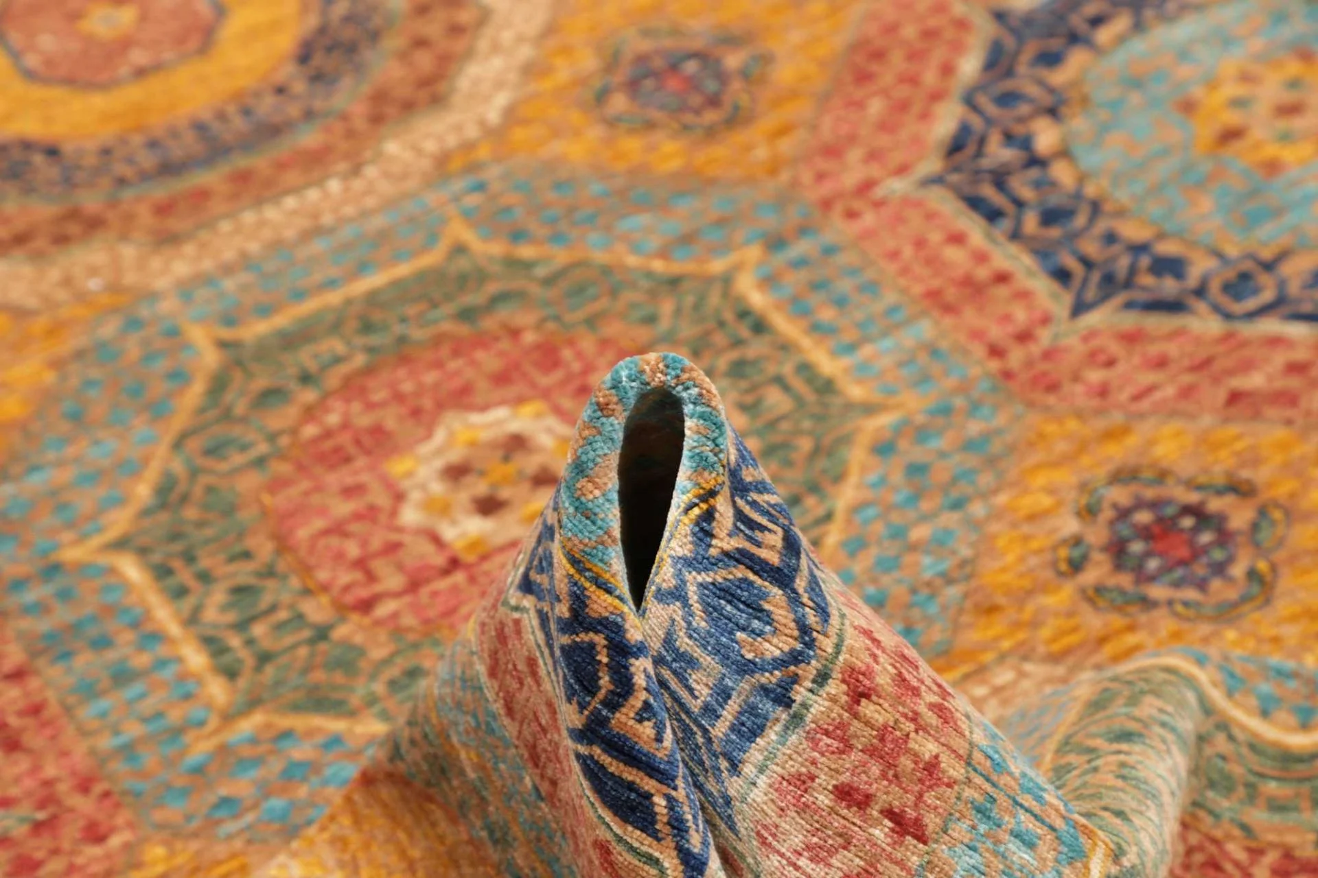 Mamluk Orientteppich aus Pakistan, 150 × 199 cm