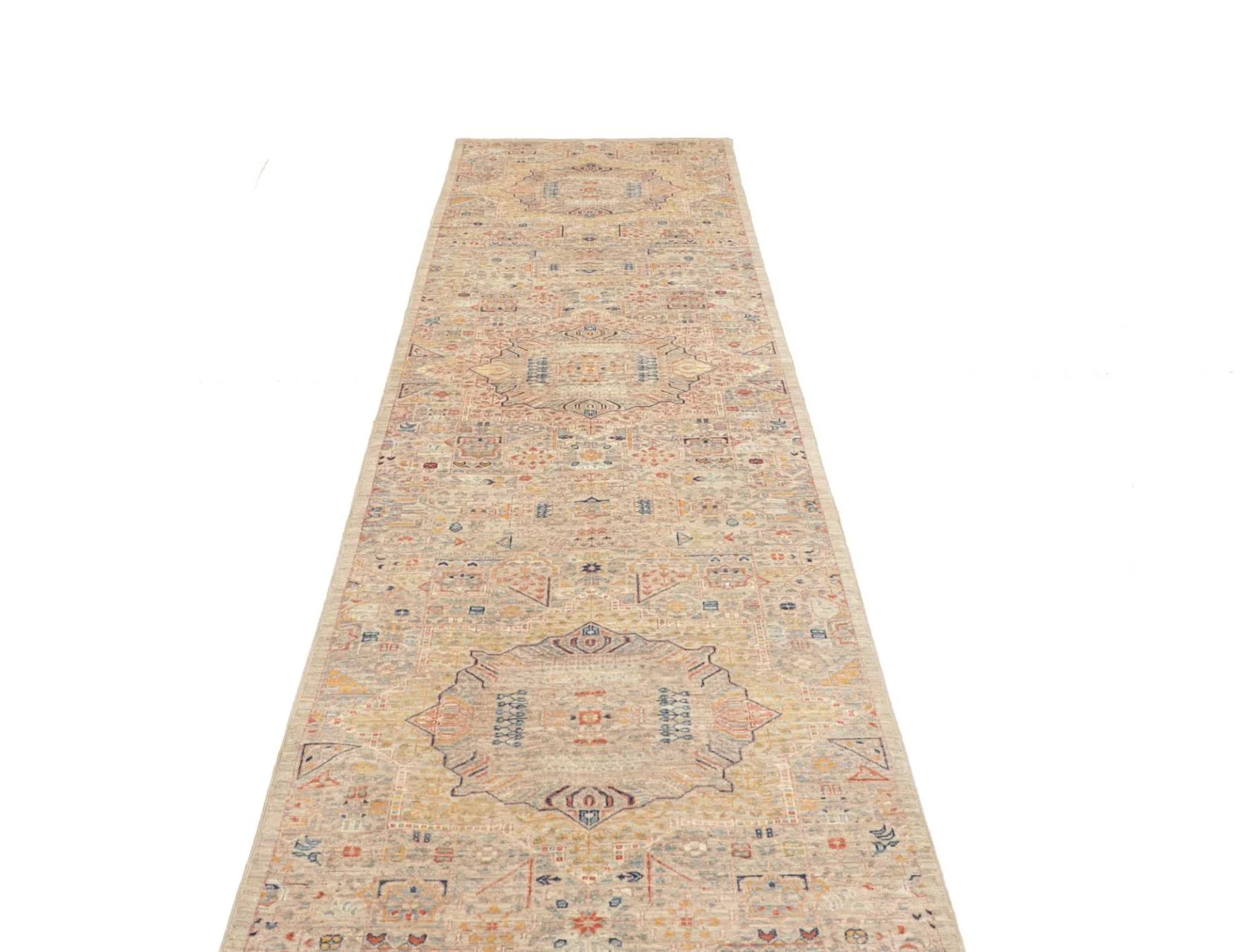 Mamluk Orientteppich aus Pakistan, 83 × 344 cm