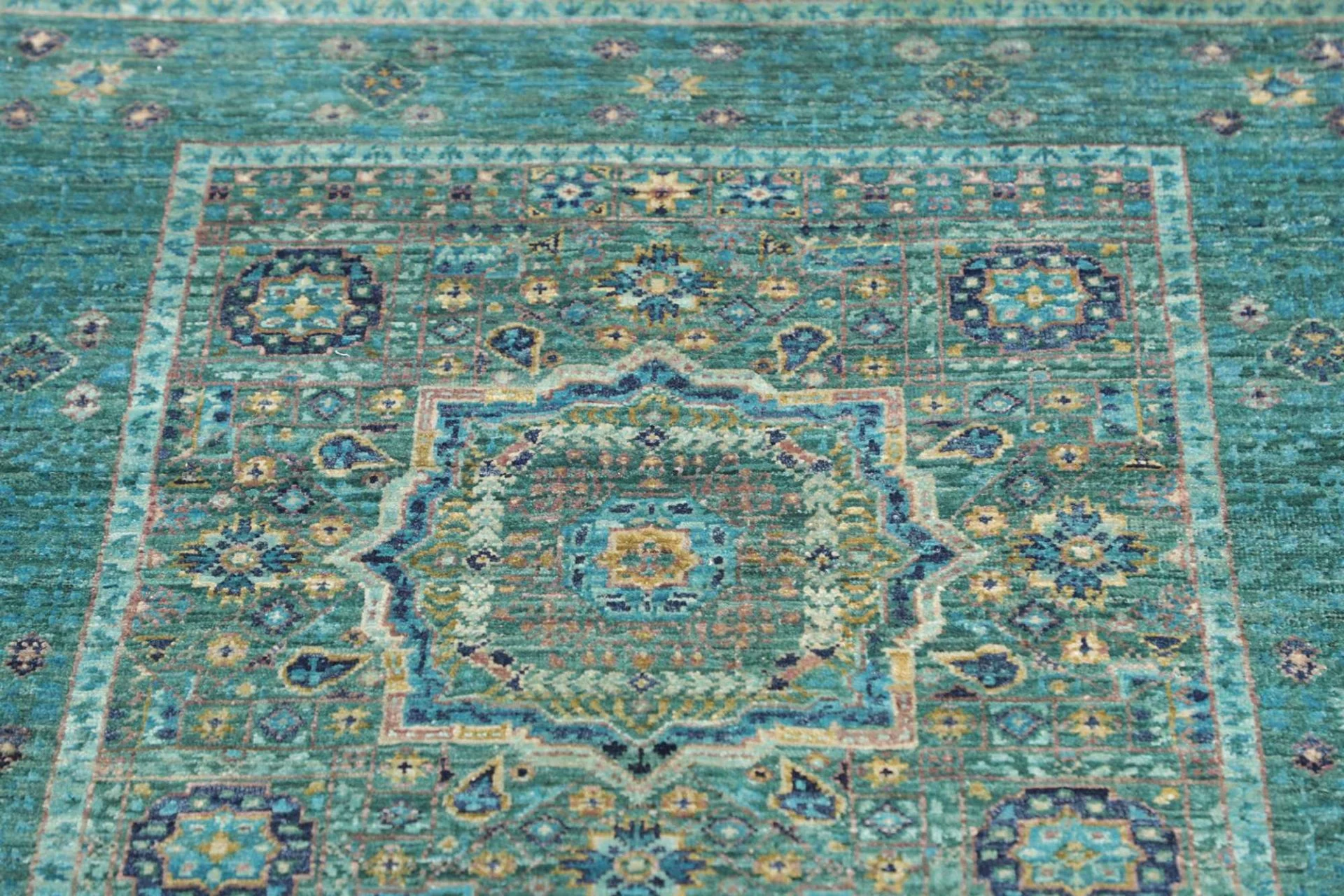 Handgeknüpfter Mamluk Orientteppich, 83 × 395 cm, Wolle