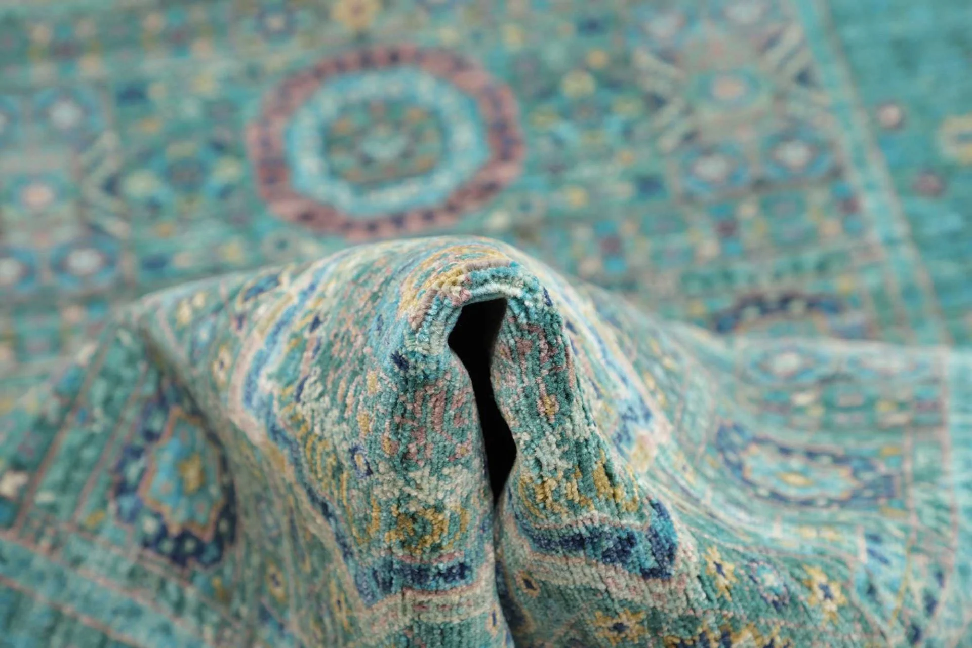 Handgeknüpfter Mamluk Orientteppich, 83 × 395 cm, Wolle