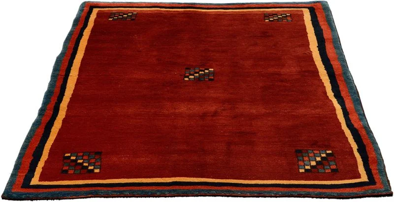 orientteppich-gabbeh-152-x-191-cm-schurwolle-handgeknupft-4 Gabbeh Orientteppich 152 × 191 cm aus Wolle, handgeknüpft