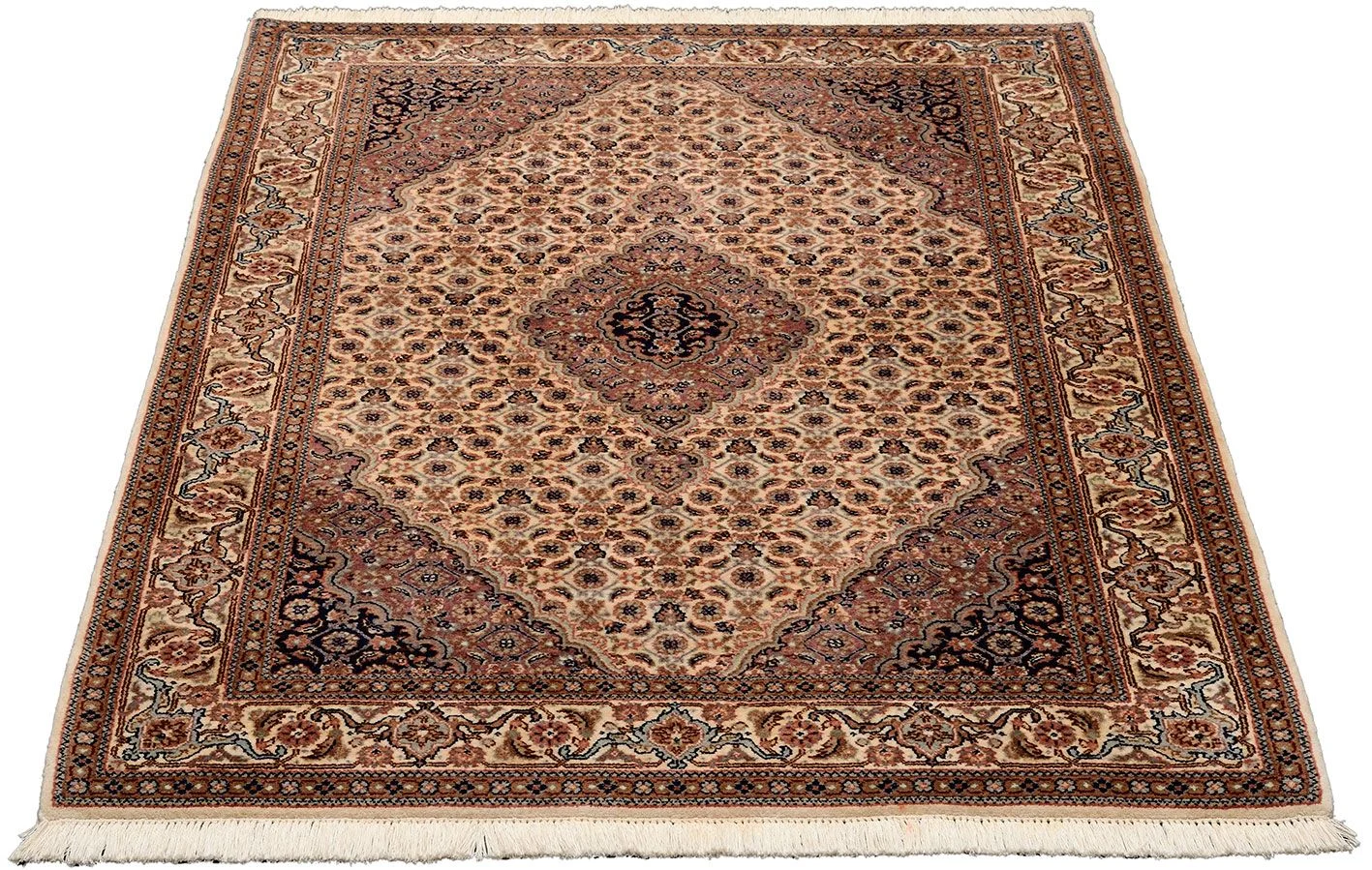 Täbriz Orientteppich 125 × 185 cm aus Wolle, handgeknüpft