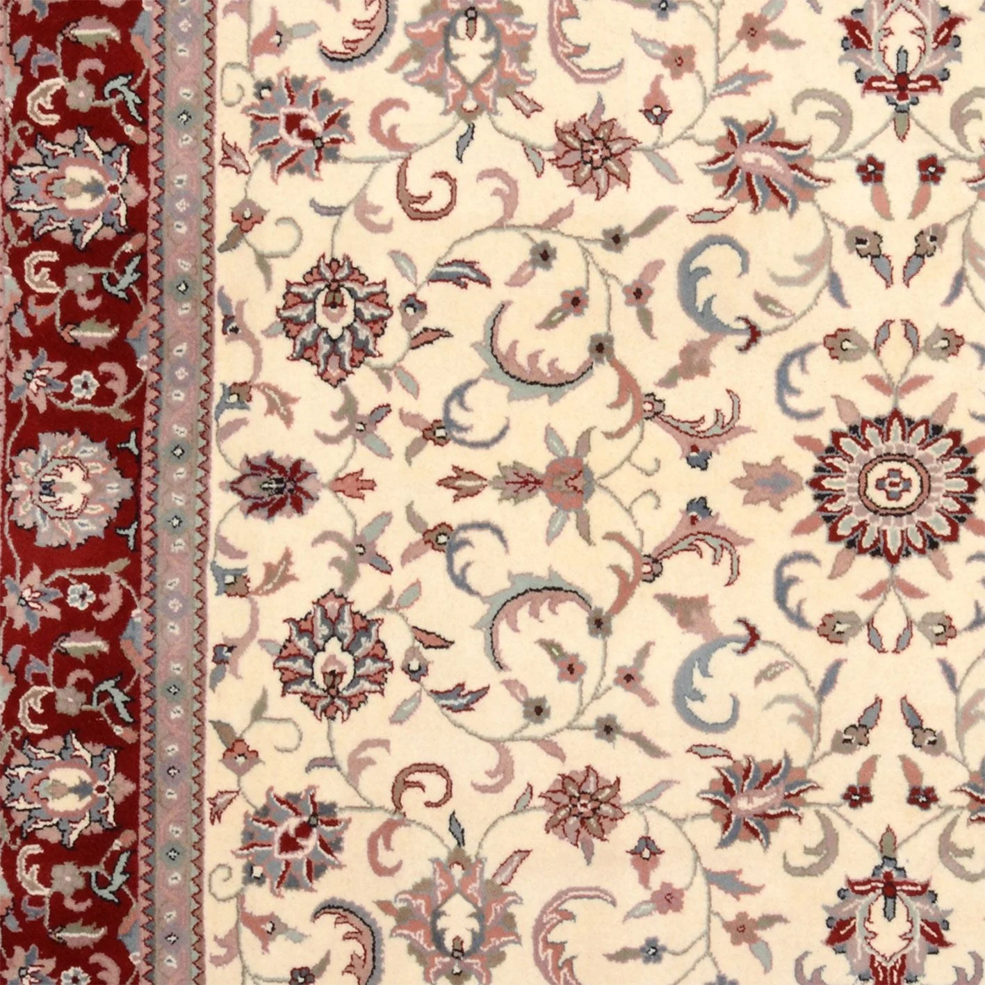 Handgeknüpfter Isfahan Orientteppich 241 × 241 cm