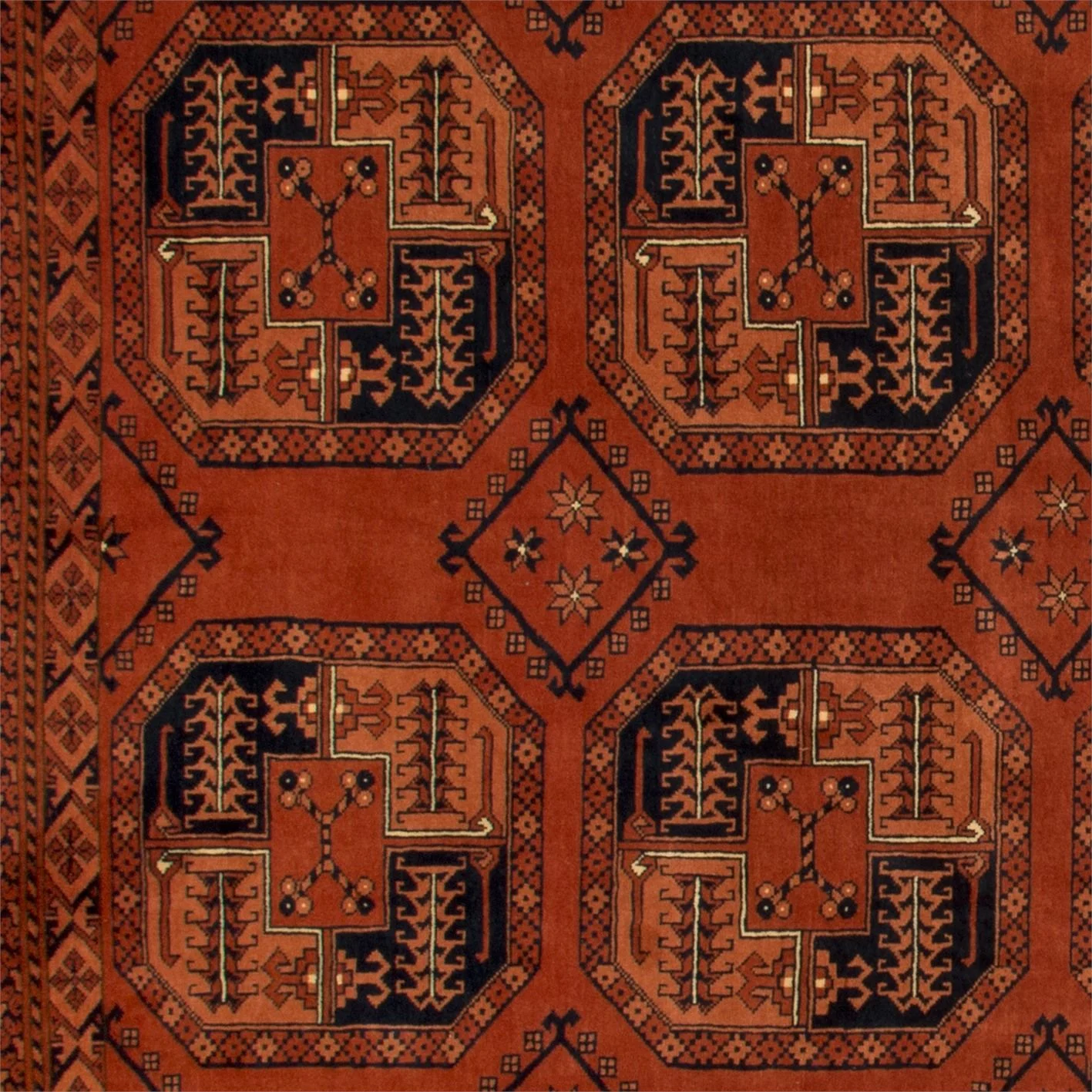 Handgeknüpfter Orientteppich, 198 × 288 cm, Wolle