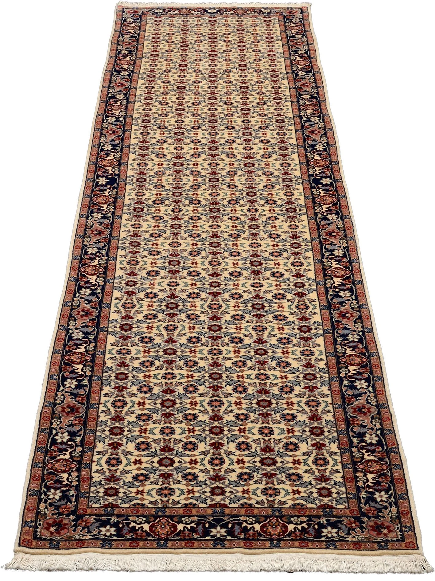 Handgeknüpfter Isfahan Teppich, 83 × 350 cm, Wolle