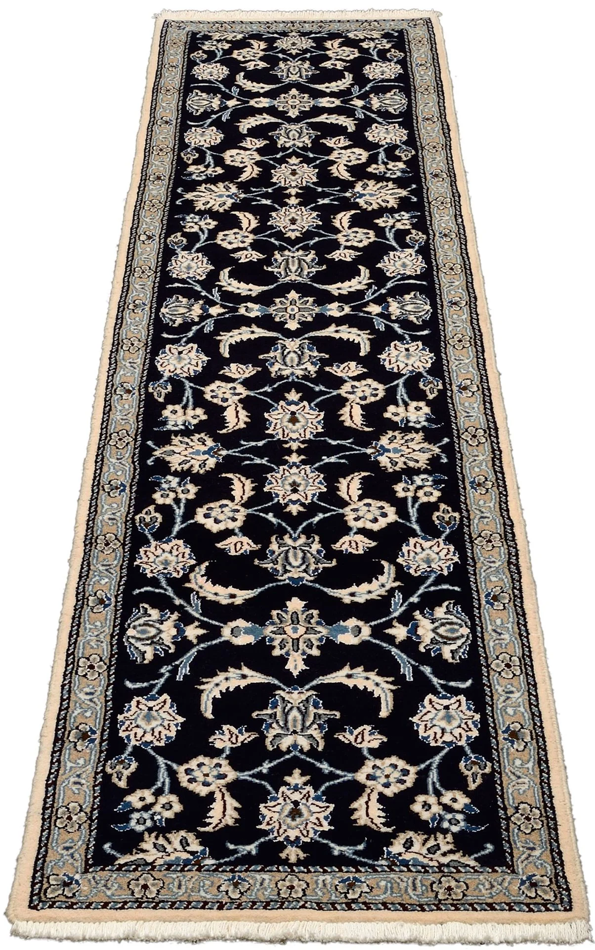 Handgeknüpfter Nain Perserteppich 68 × 302 cm