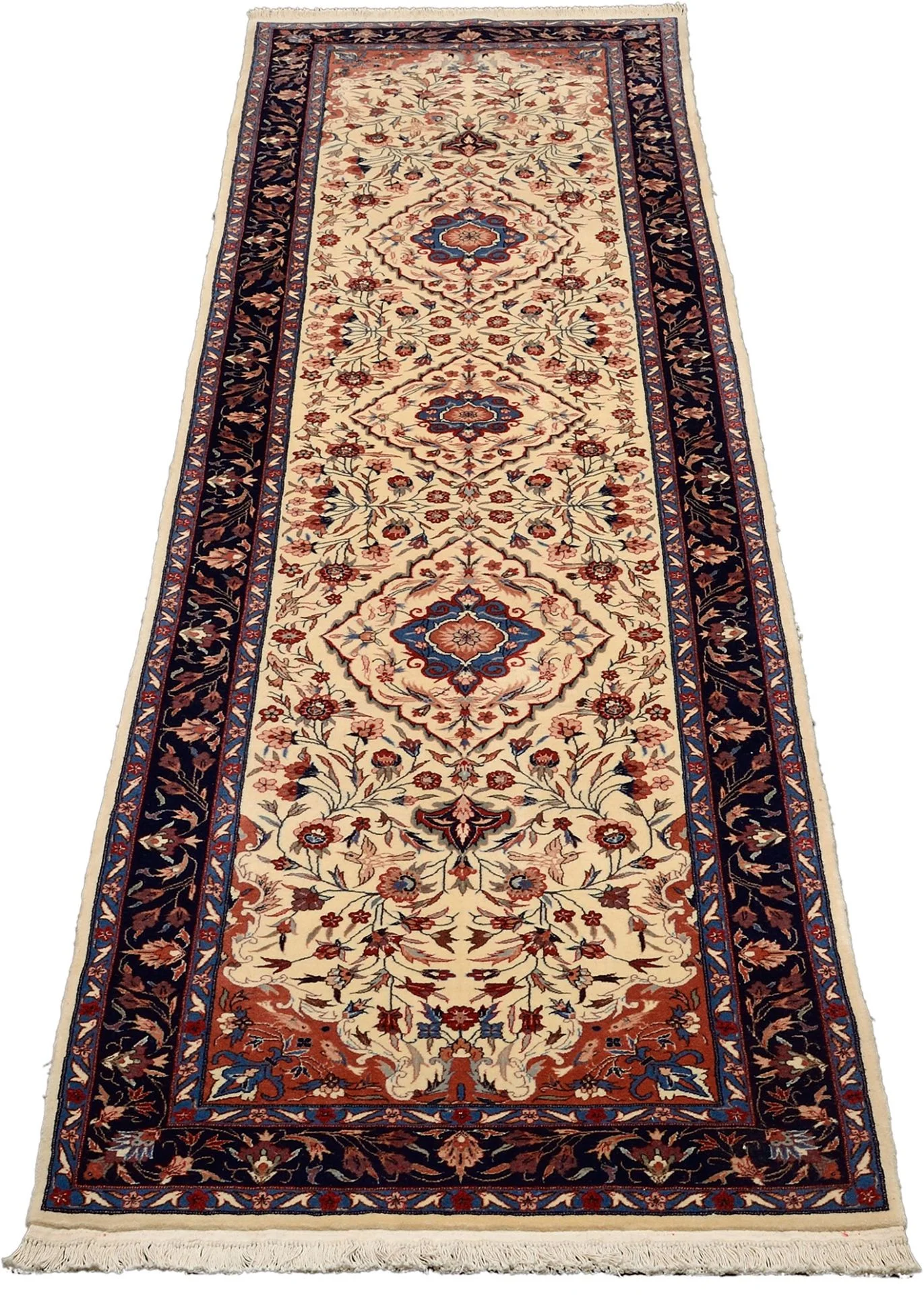 Isfahan Teppich 79 × 310 cm aus Wolle, handgeknüpft