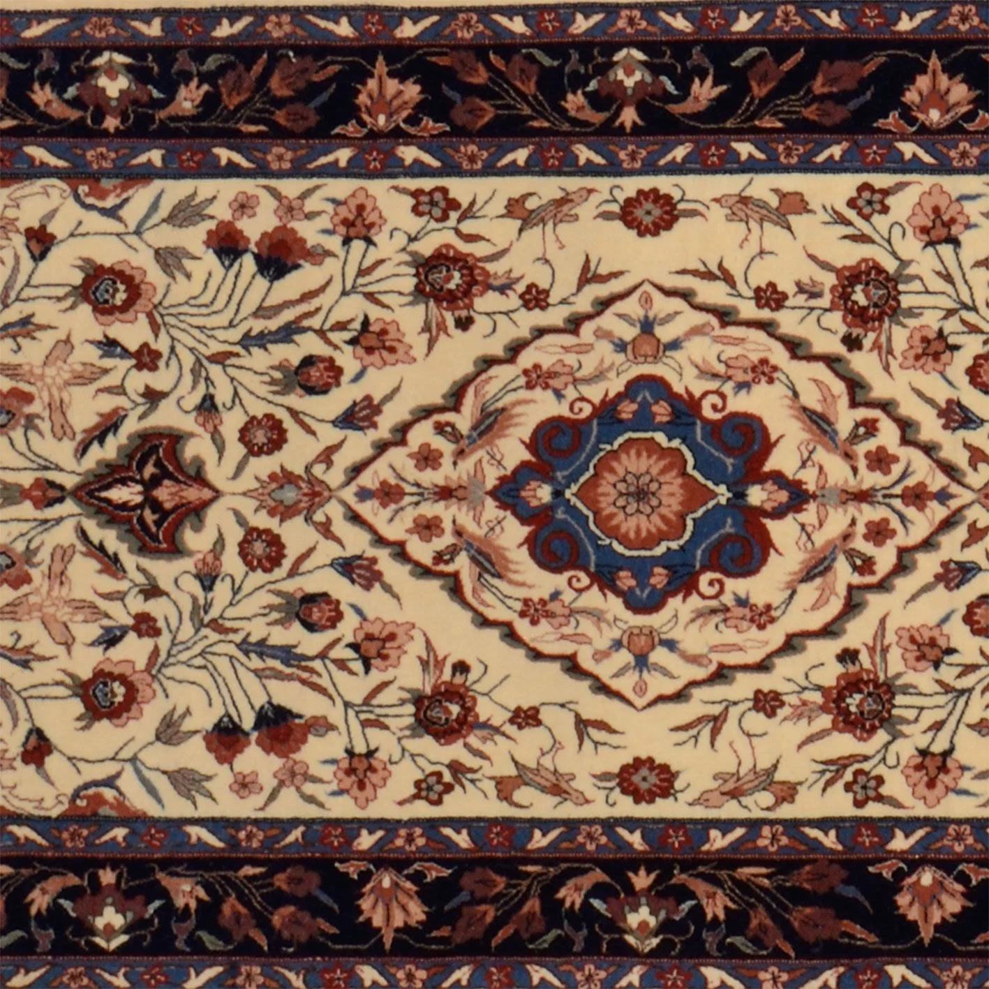 Isfahan Teppich 79 × 310 cm aus Wolle, handgeknüpft