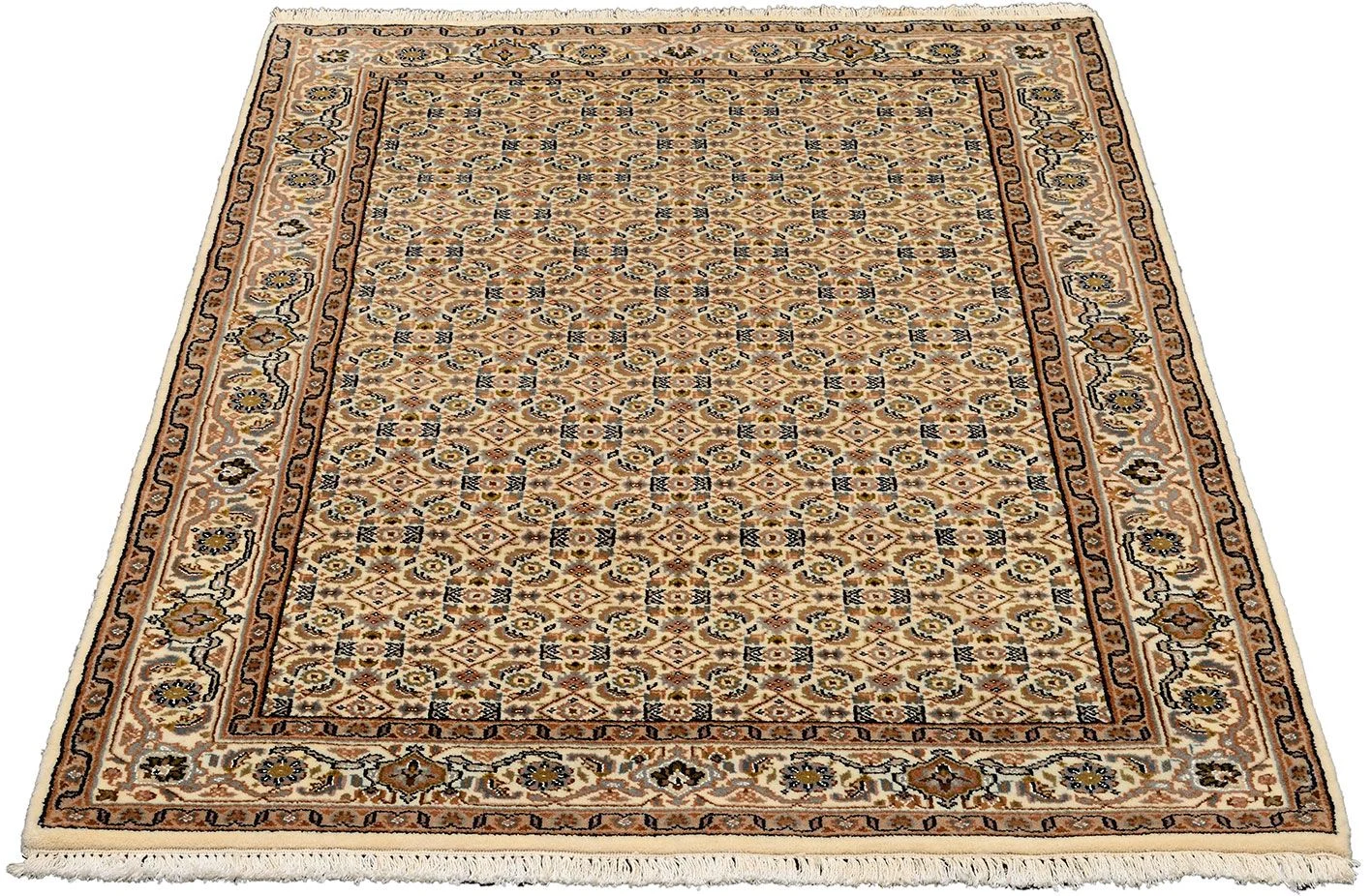 Bijar Orientteppich 121 × 183 cm aus Wolle & Seide, handgeknüpft