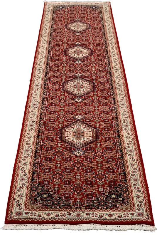 Handgeknüpfter Bijar Orientteppich, 81 × 401 cm, Wolle