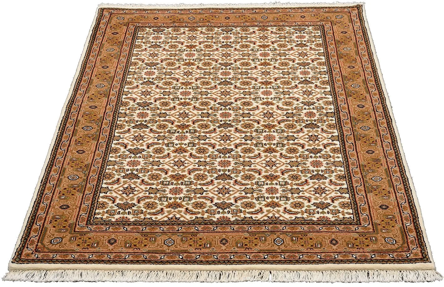 Herati Orientteppich 123 × 182 cm aus Wolle, handgeknüpft