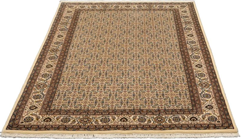 orientteppich-tabriz-161-x-236-cm-schurwolle-handgeknupft-1 Täbriz Orientteppich aus Indien, 161 × 236 cm