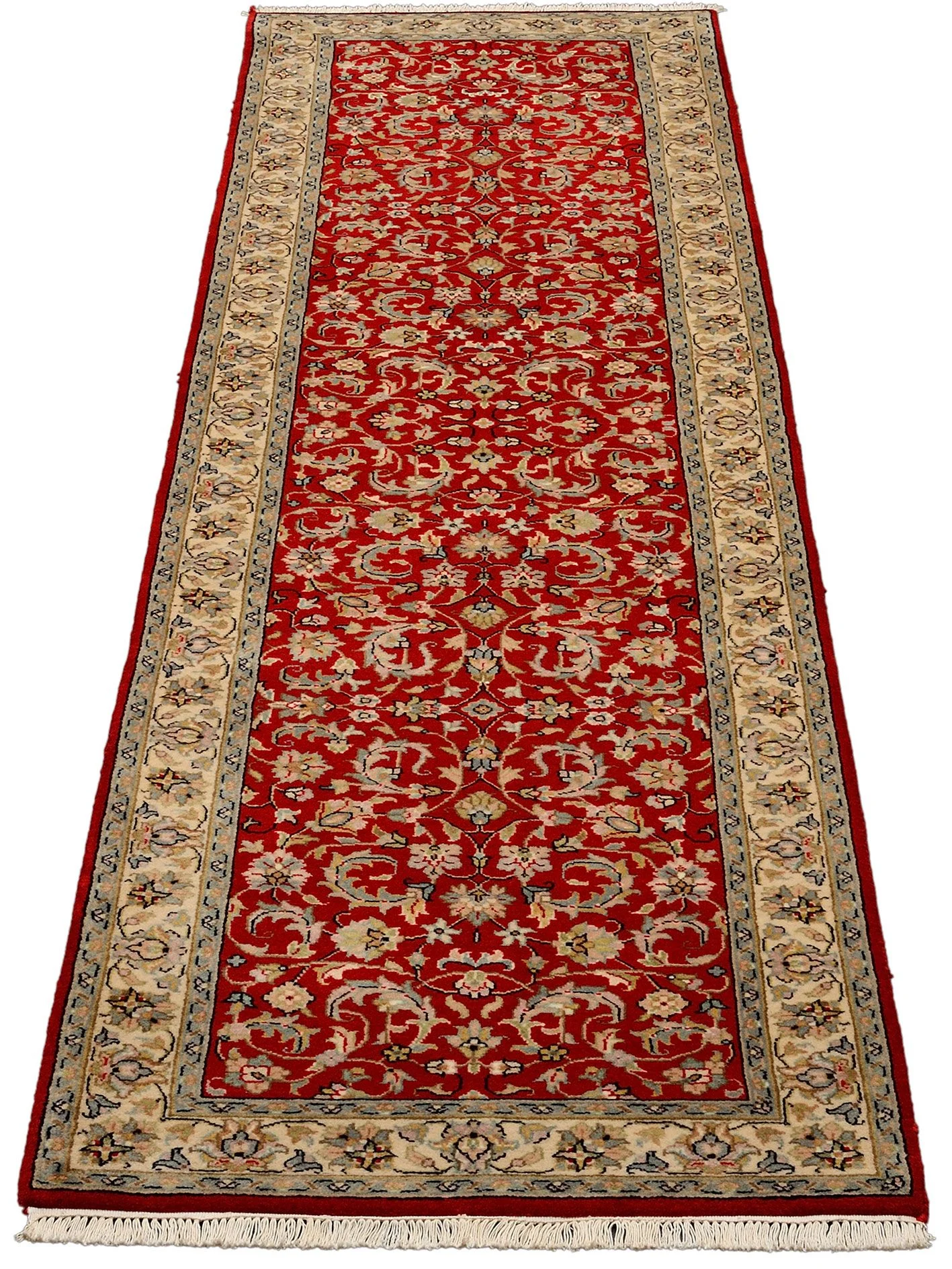orientteppich-isfahan-78-x-292-cm-schurwolle-handgeknupft-laufer-1 Handgeknüpfter Isfahan Orientteppich 78 × 292 cm