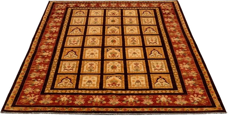 Handgeknüpfter Ziegler Orientteppich, 176 × 234 cm, Wolle