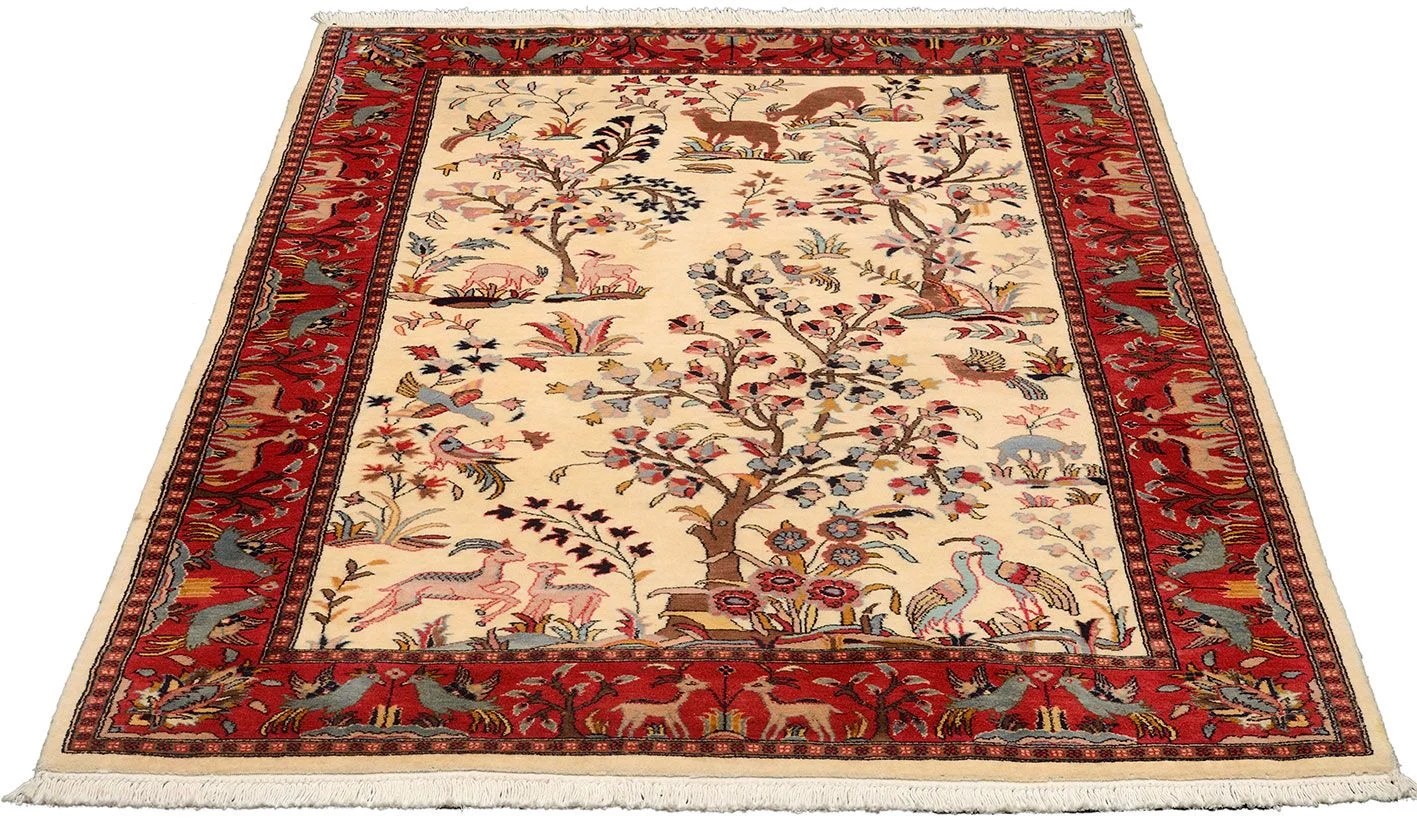 Täbriz Orientteppich 125 × 185 cm aus Wolle, handgeknüpft