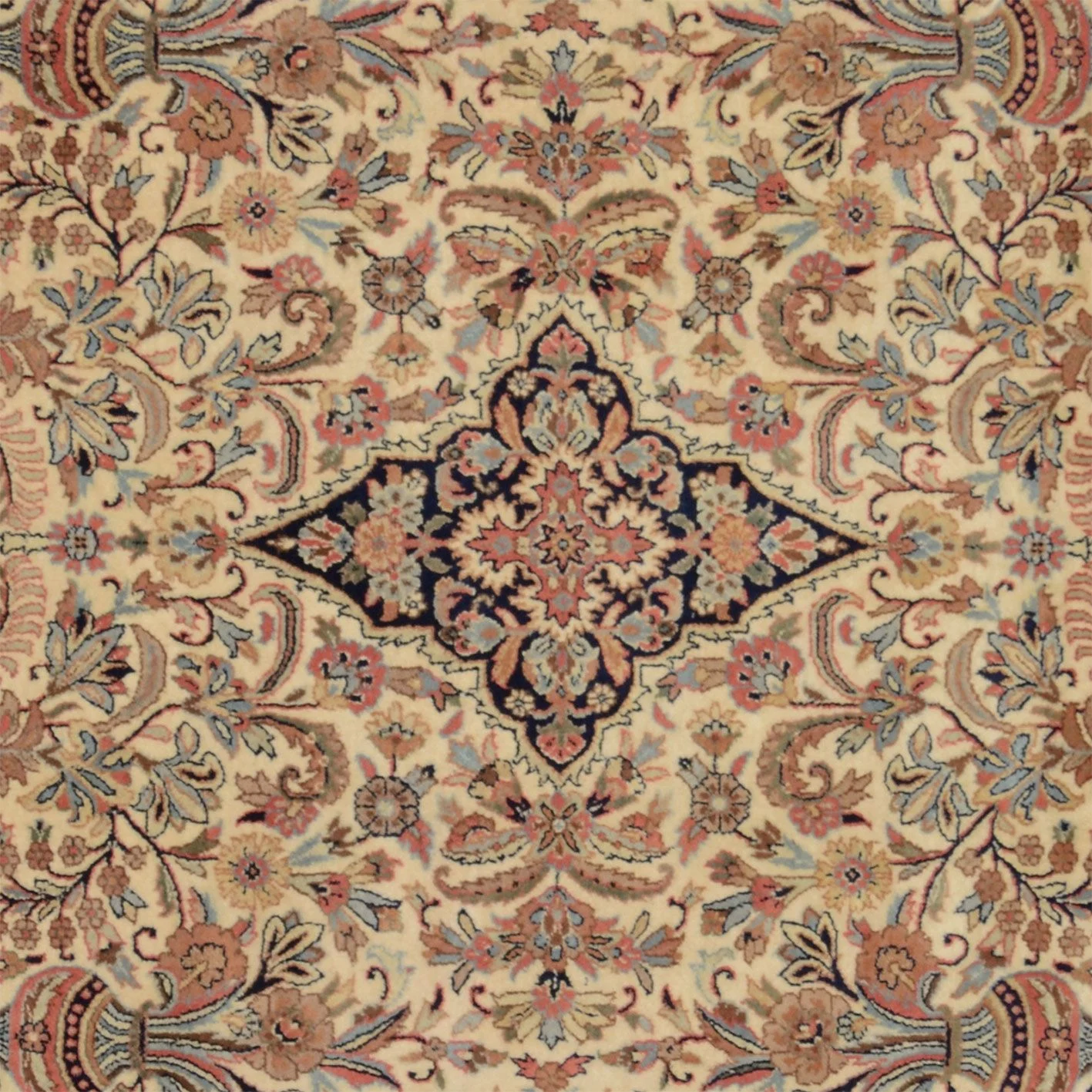 Handgeknüpfter Kashan Orientteppich, 202 × 293 cm, Wolle