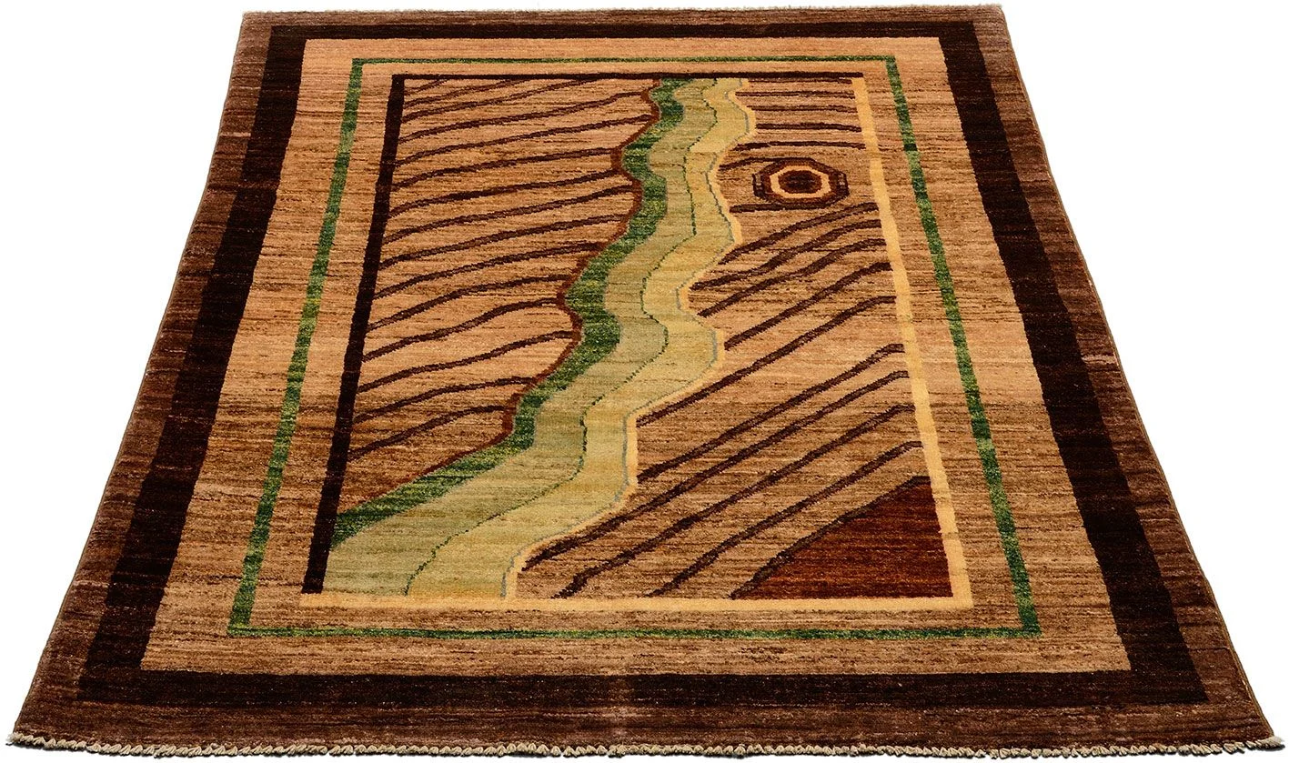 Ziegler Orientteppich 121 × 170 cm aus Wolle, handgeknüpft