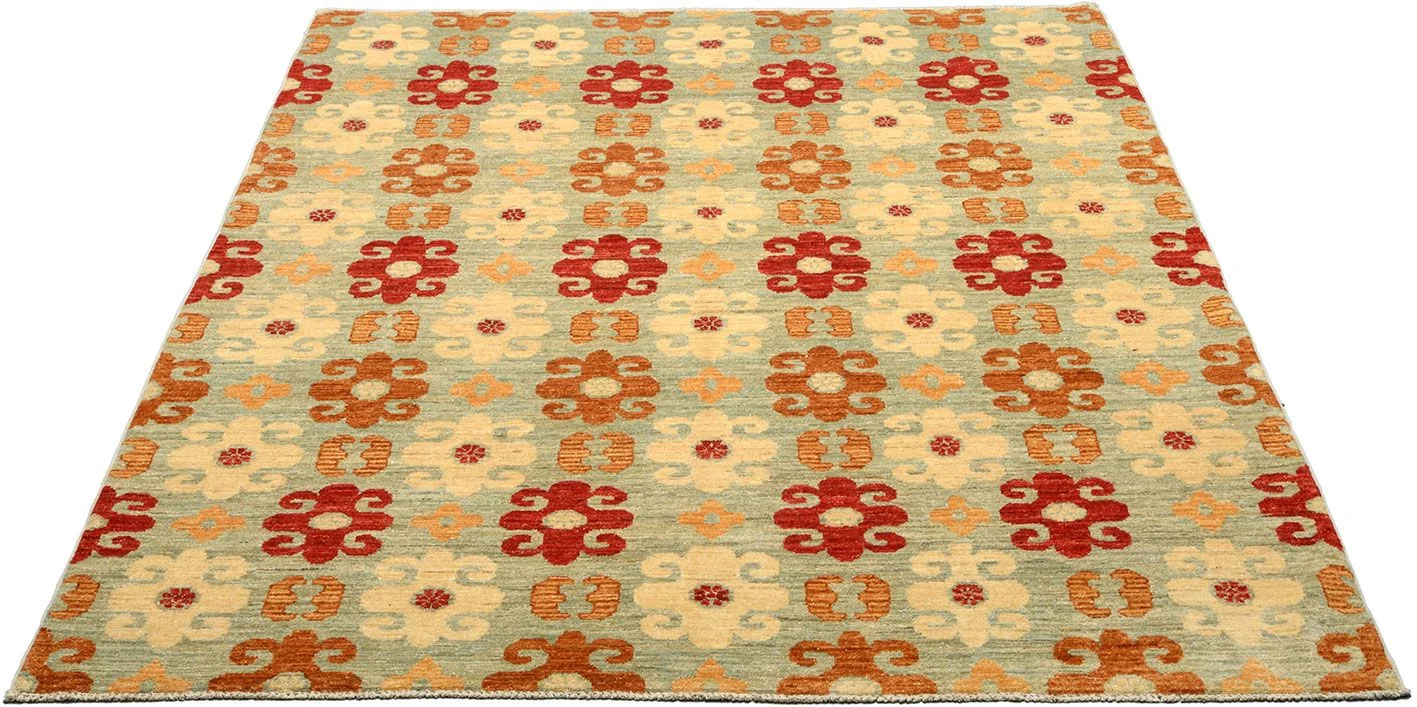 Handgeknüpfter Ziegler Orientteppich, 177 × 225 cm, Wolle