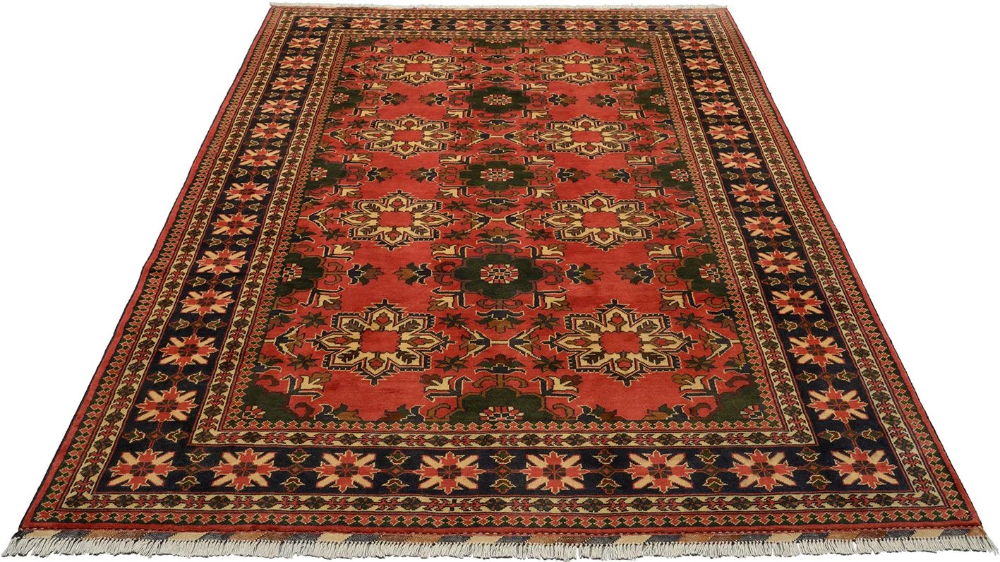 Orientteppich 202 × 293 cm aus Wolle, handgeknüpft