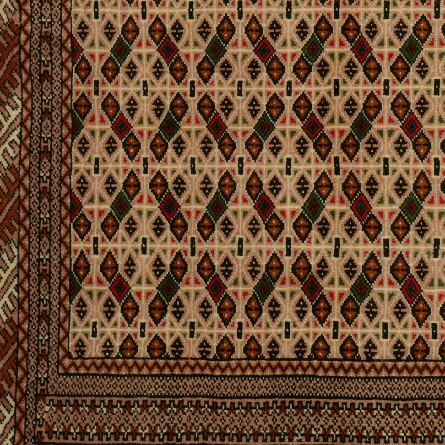orientteppich-buchara-122-x-190-cm-schurwolle-handgeknupft-tekke-3 Handgeknüpfter Orientteppich 122 × 190 cm