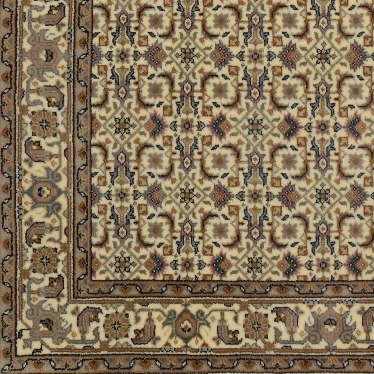 Bijar Orientteppich aus Indien, 124 × 183 cm