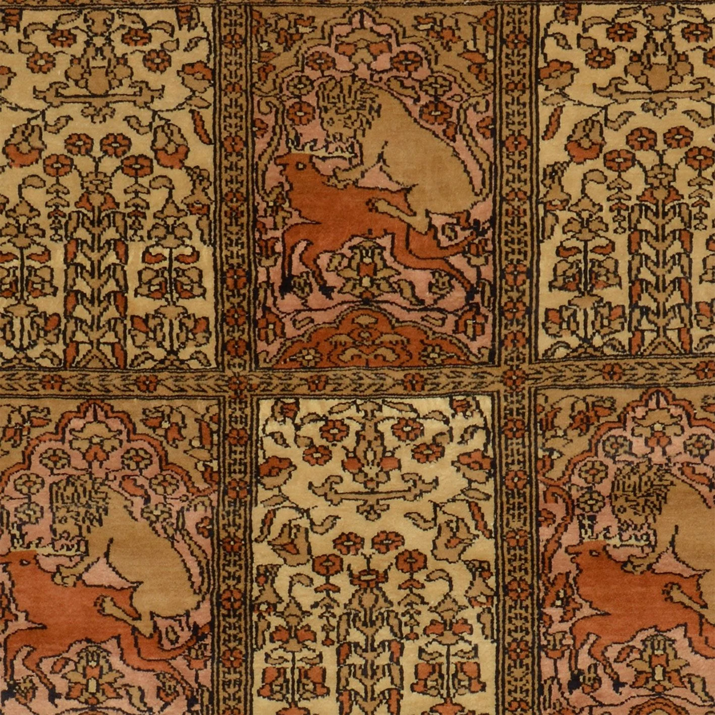 Bakhtiari Orientteppich aus Indien, 127 × 195 cm