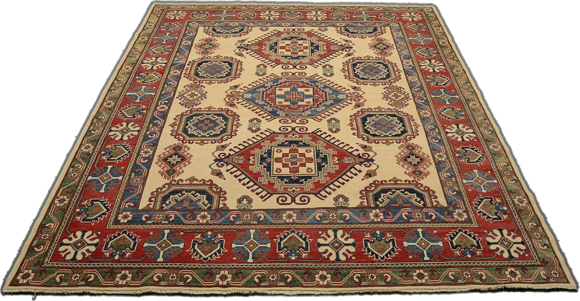 Kazak Orientteppich 171 × 237 cm aus Wolle, handgeknüpft