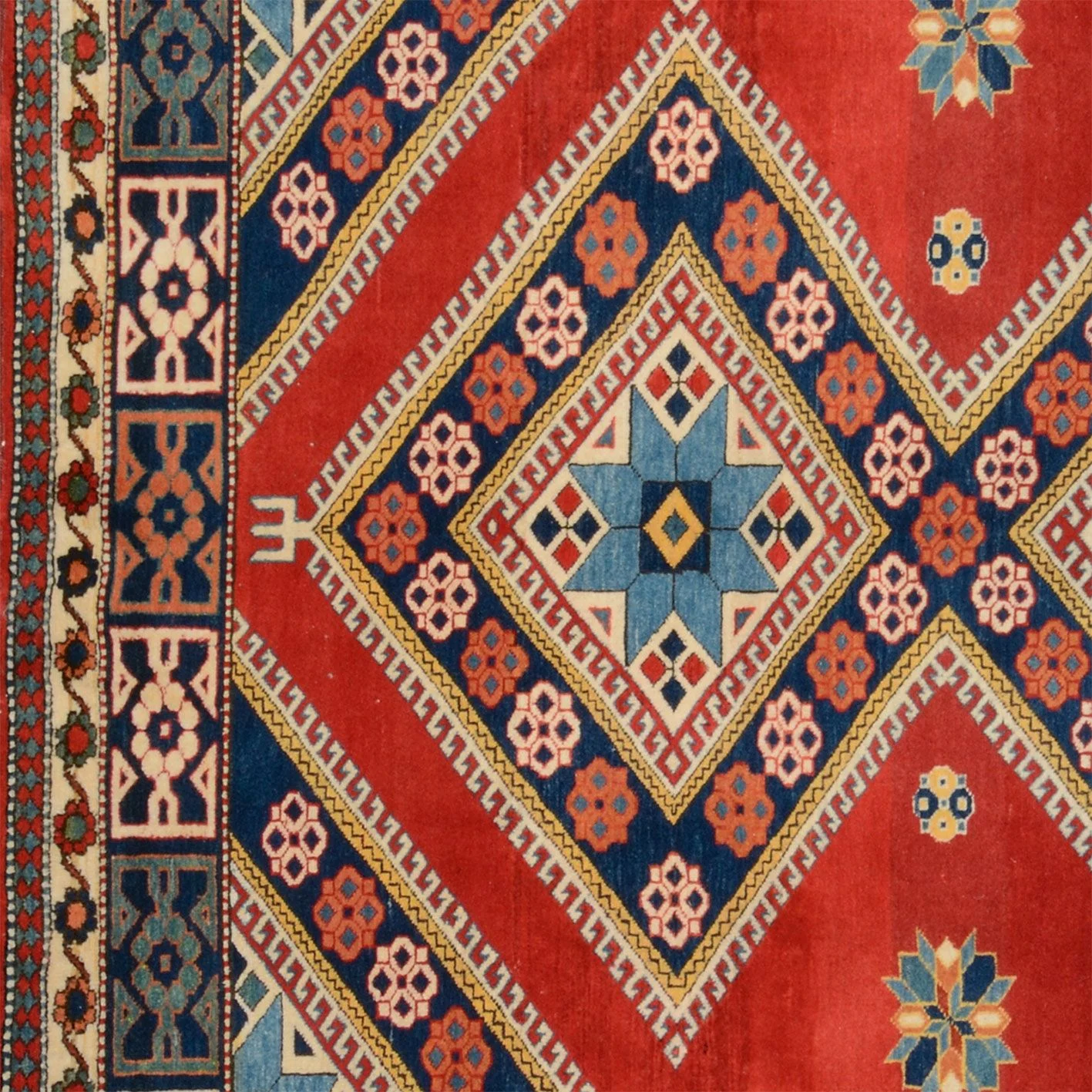 Handgeknüpfter Kazak Orientteppich, 175 × 179 cm, Wolle