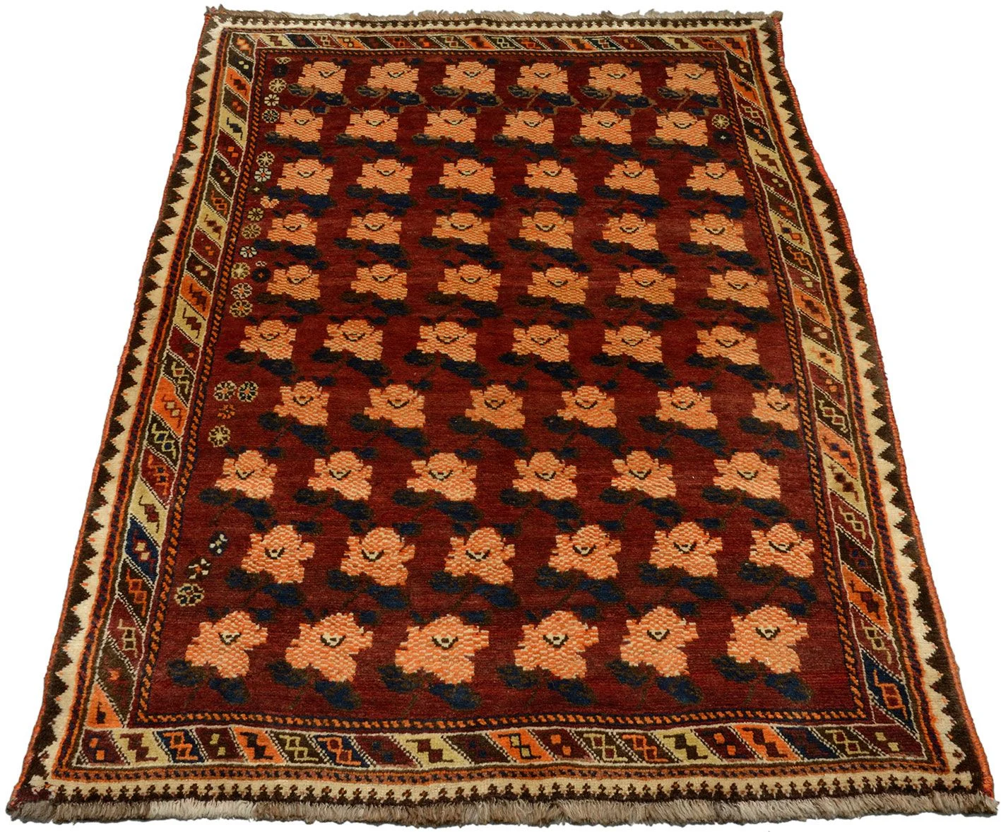 Handgeknüpfter Afshar Perserteppich, 130 × 180 cm, Wolle