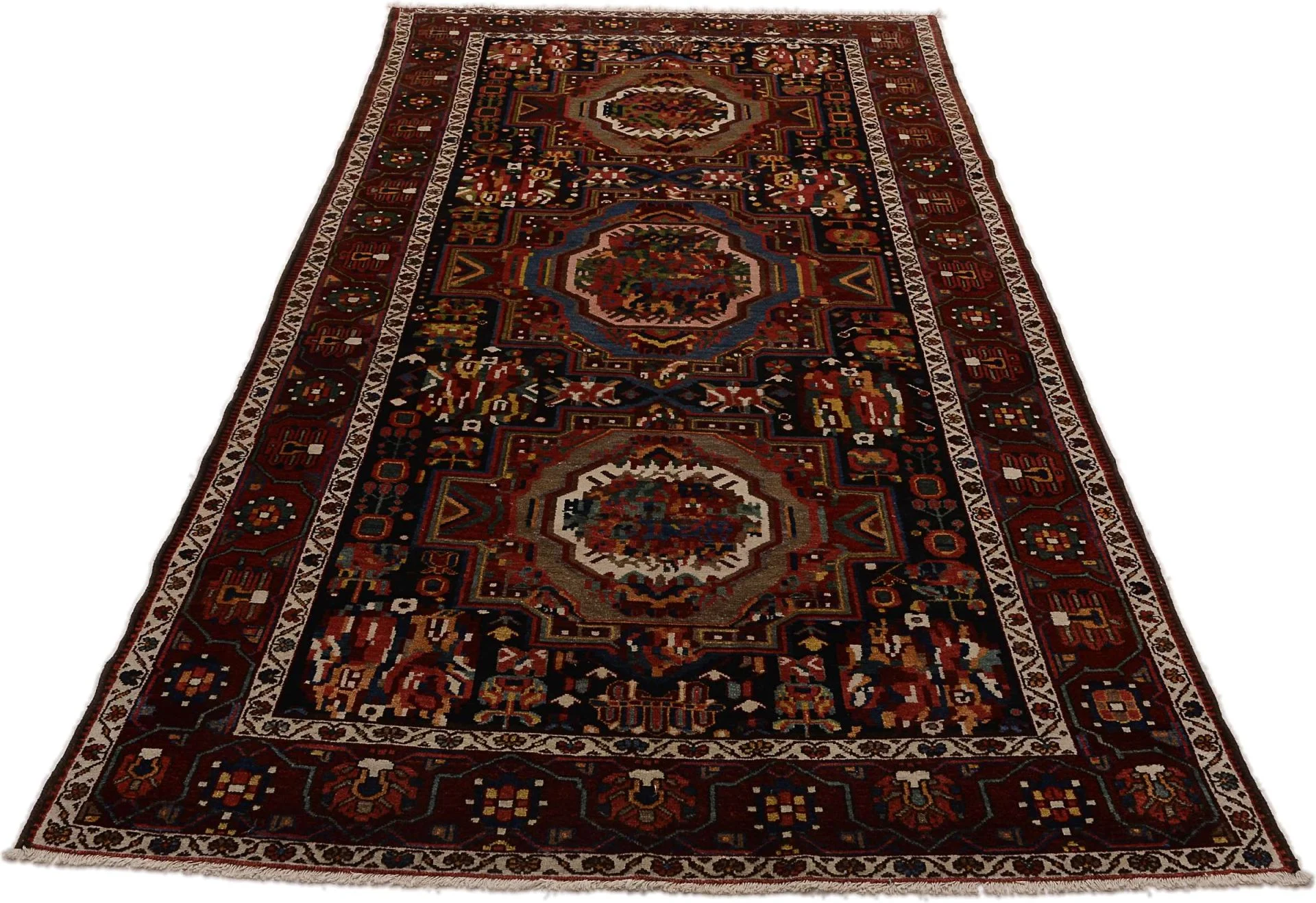 Handgeknüpfter Hosseinabad Perserteppich 163 × 320 cm