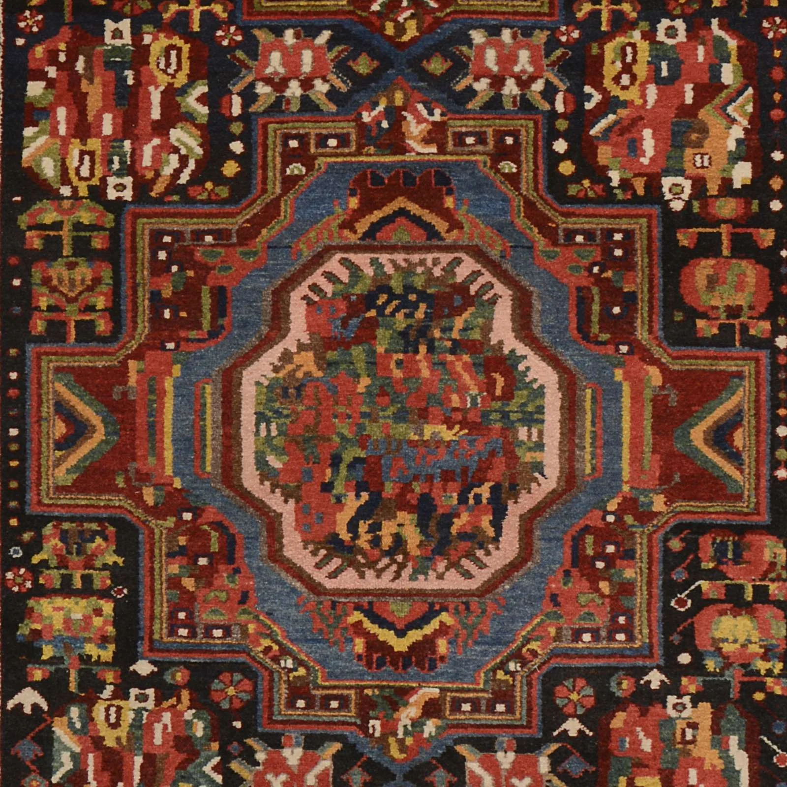 Handgeknüpfter Hosseinabad Perserteppich 163 × 320 cm