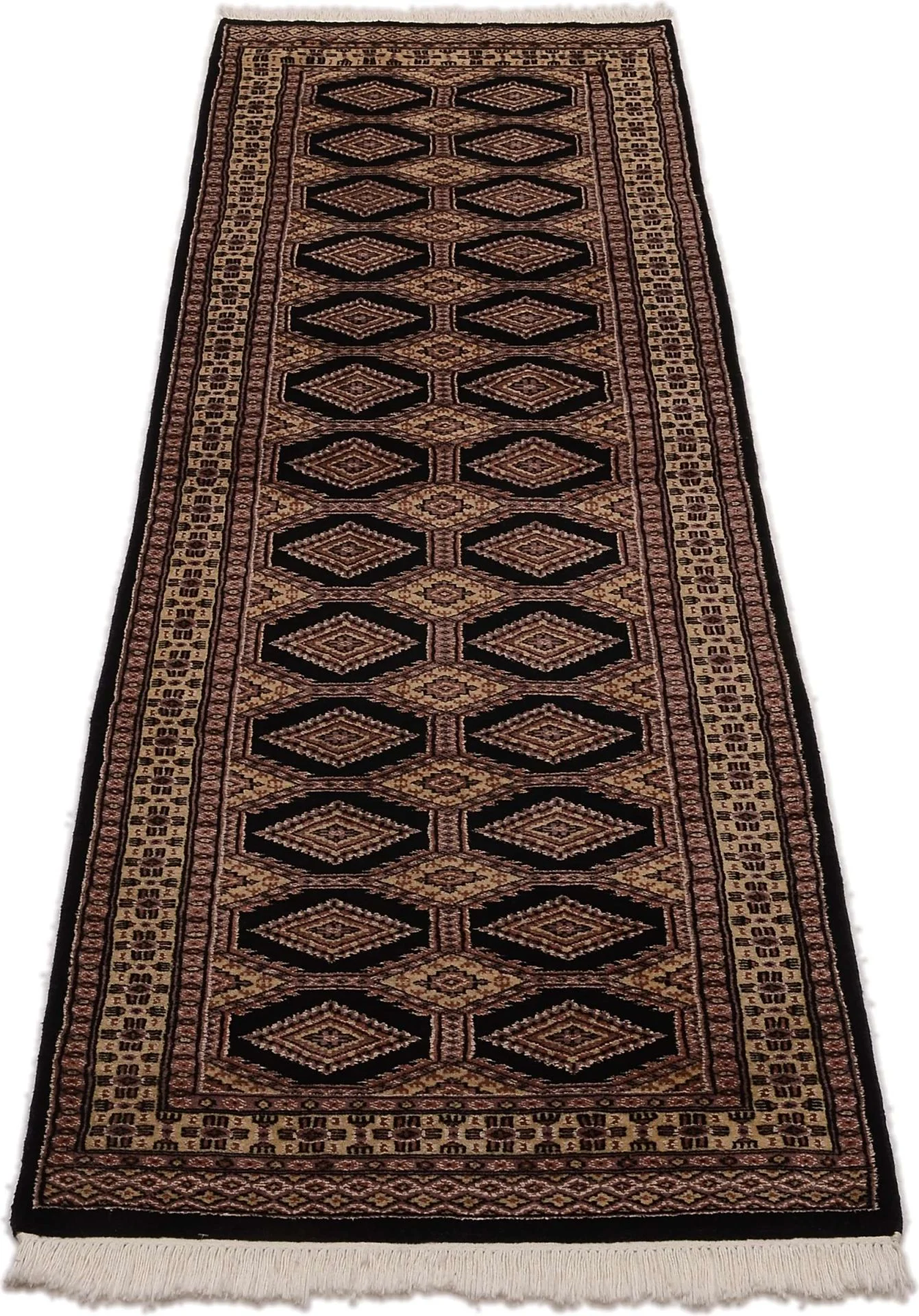 Orientteppich 78 × 263 cm aus Wolle, handgeknüpft