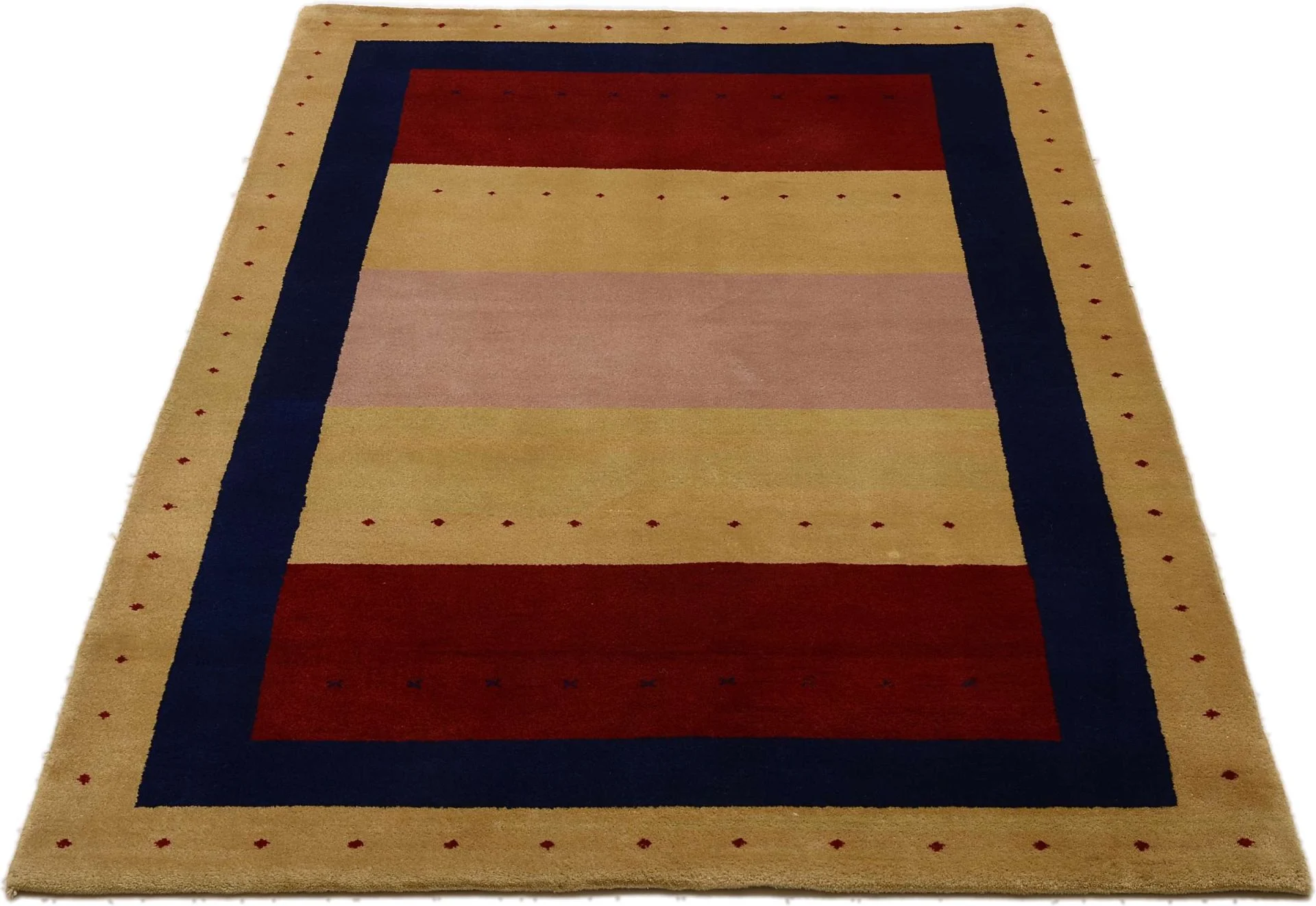 Handgeknüpfter Loribaft Orientteppich, 124 × 182 cm, Wolle
