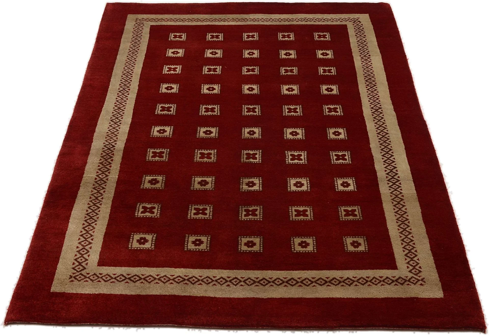Loribaft Orientteppich 120 × 184 cm aus Wolle, handgeknüpft