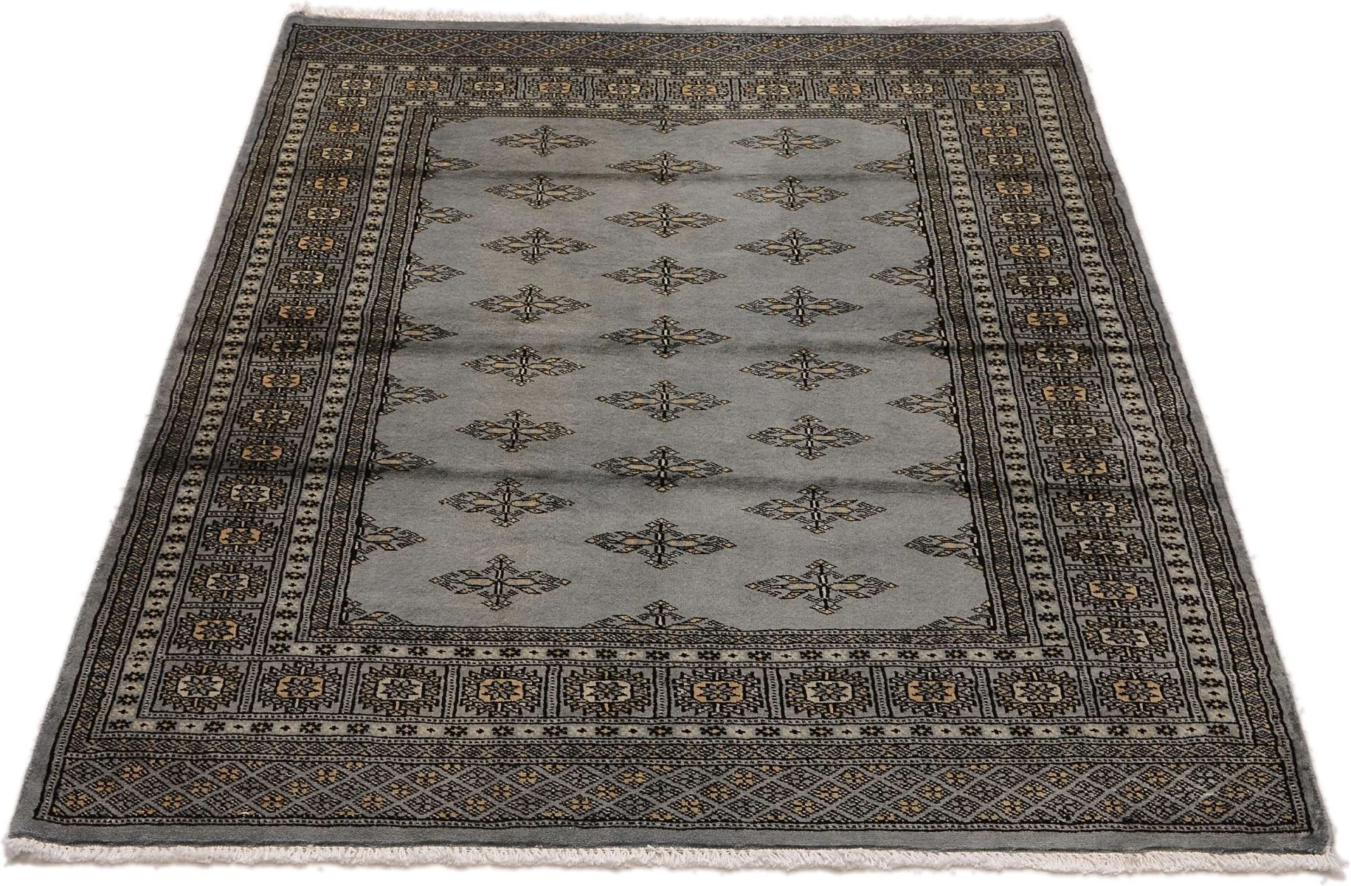 orientteppich-buchara-124-x-177-cm-schurwolle-handgeknupft-tekke-1 Orientteppich 124 × 177 cm aus Wolle, handgeknüpft