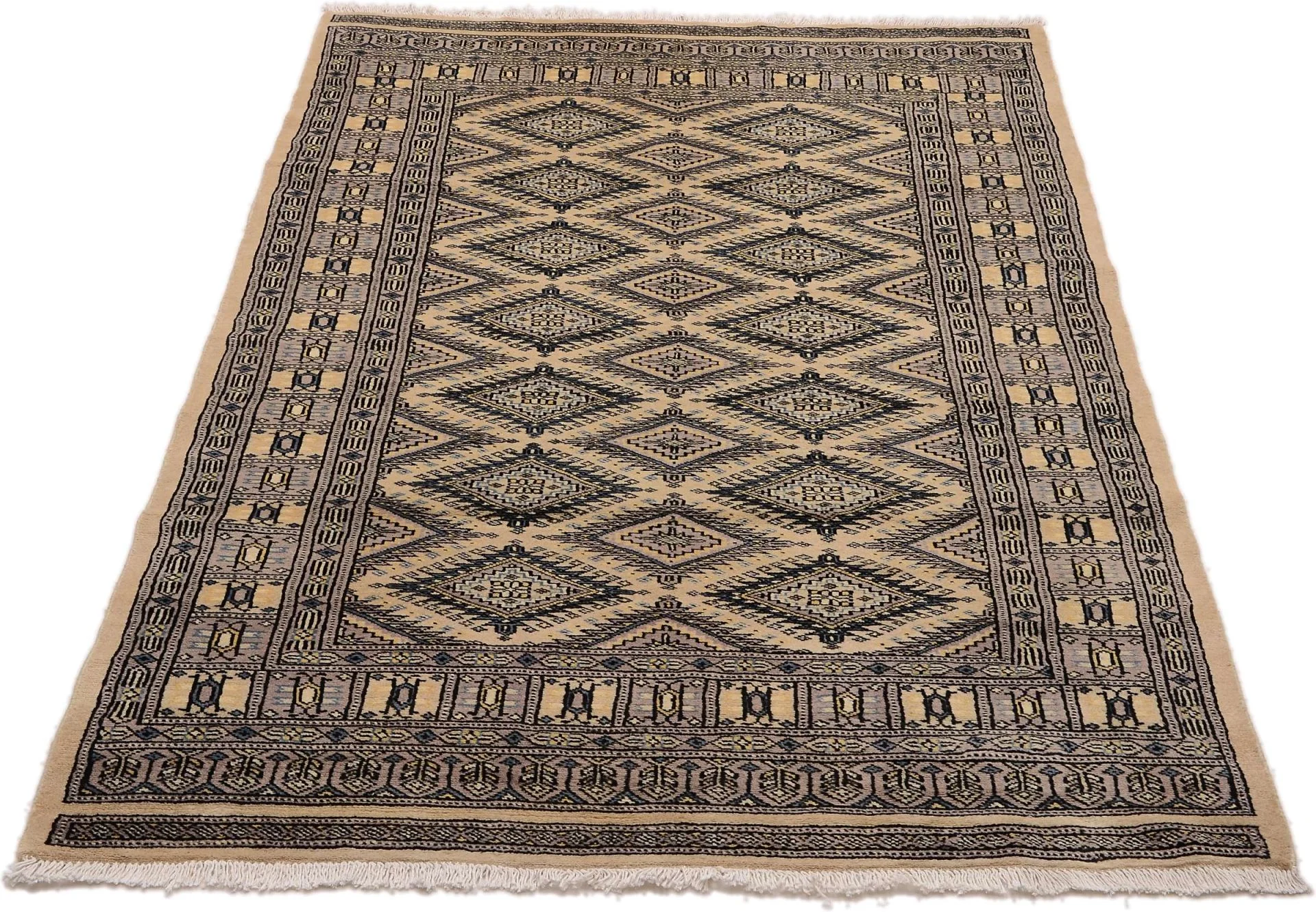 orientteppich-buchara-118-x-190-cm-schurwolle-handgeknupft-tekke-1 Handgeknüpfter Orientteppich 118 × 190 cm